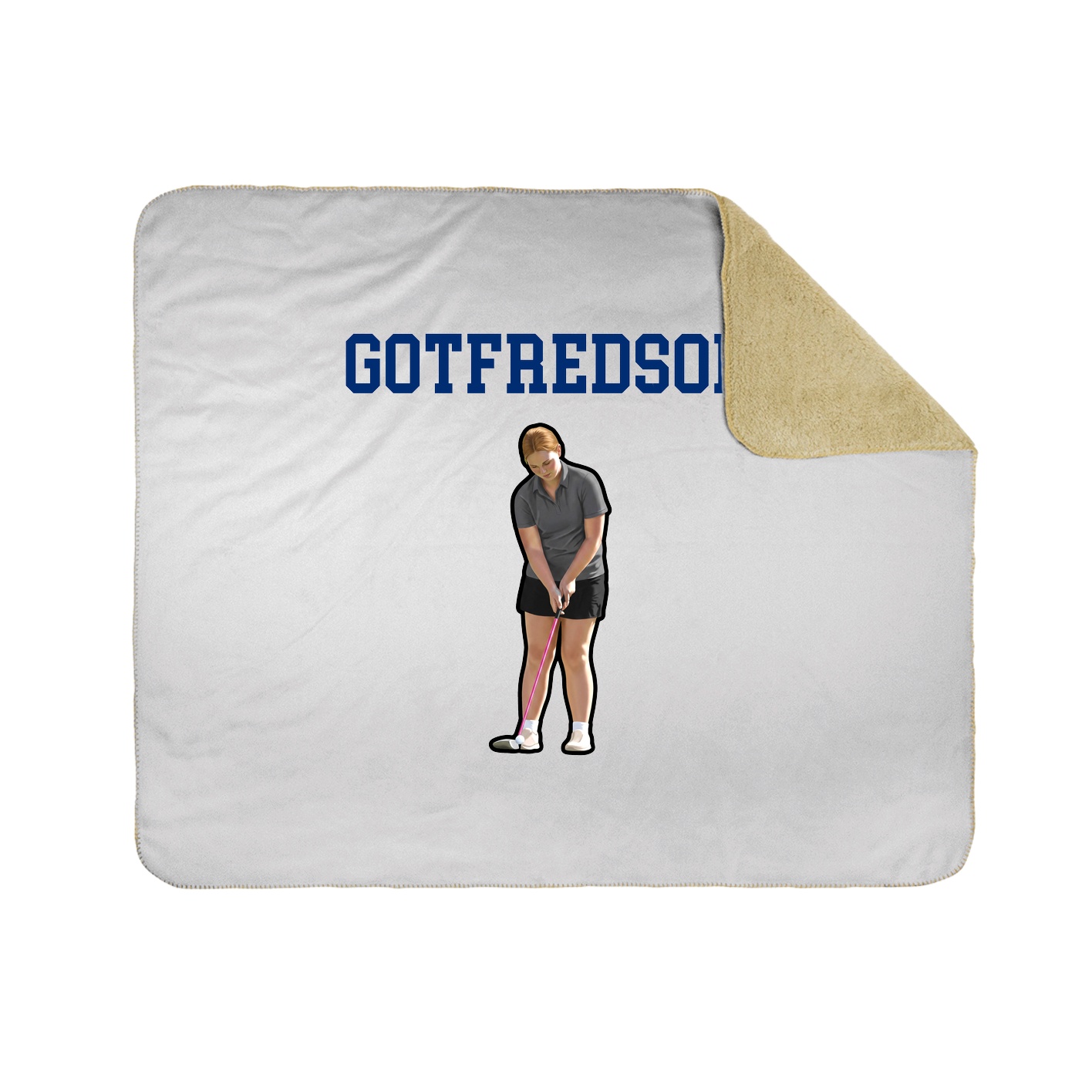 Throw Blanket — Shirsey in White