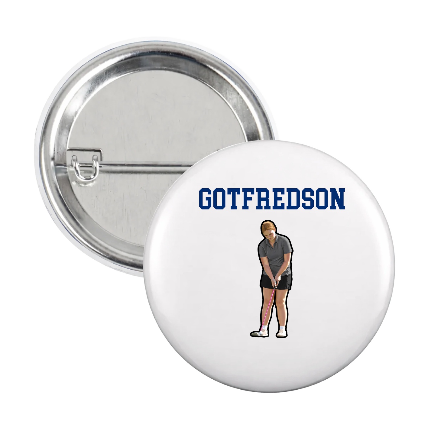 Game Day Button — Shirsey in White