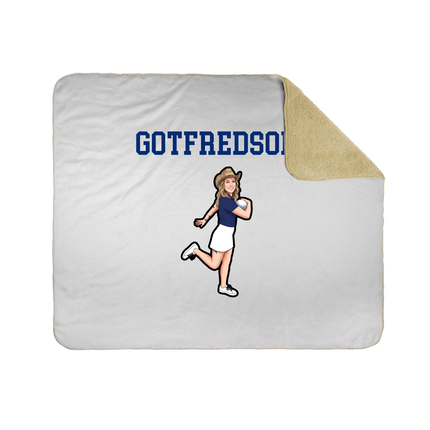 Throw Blanket — Shirsey in White