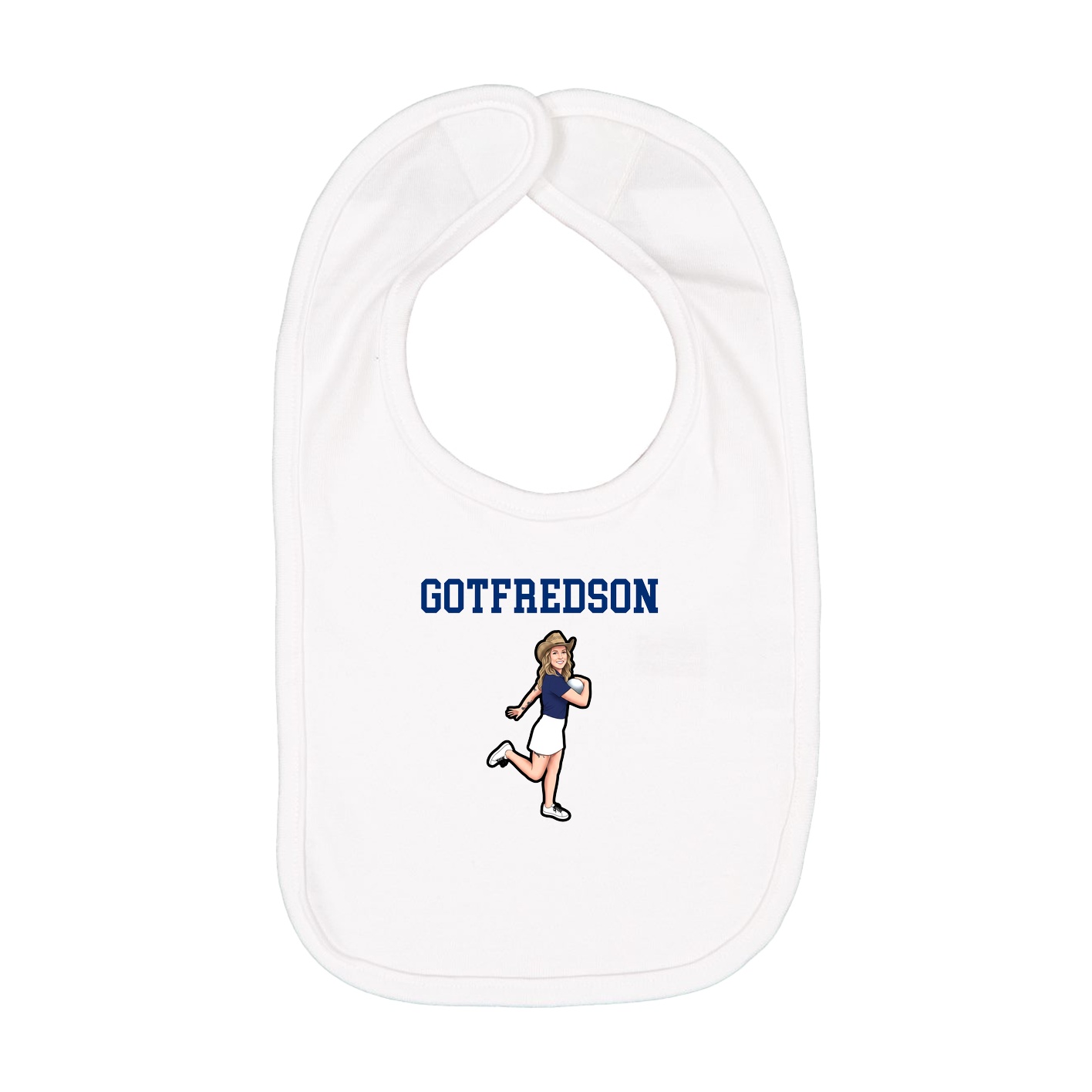 Infant Bib — Shirsey in White