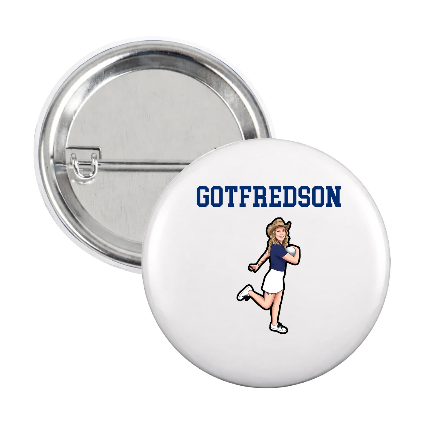 Game Day Button — Shirsey in White