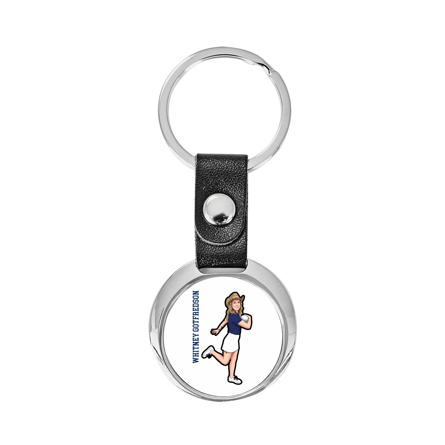 Key Chain — Name Vertical in Classic