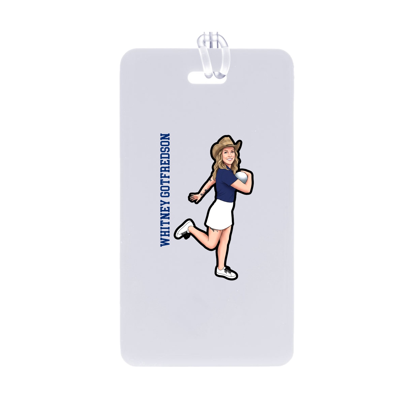Bag Tag — Name Vertical in Classic