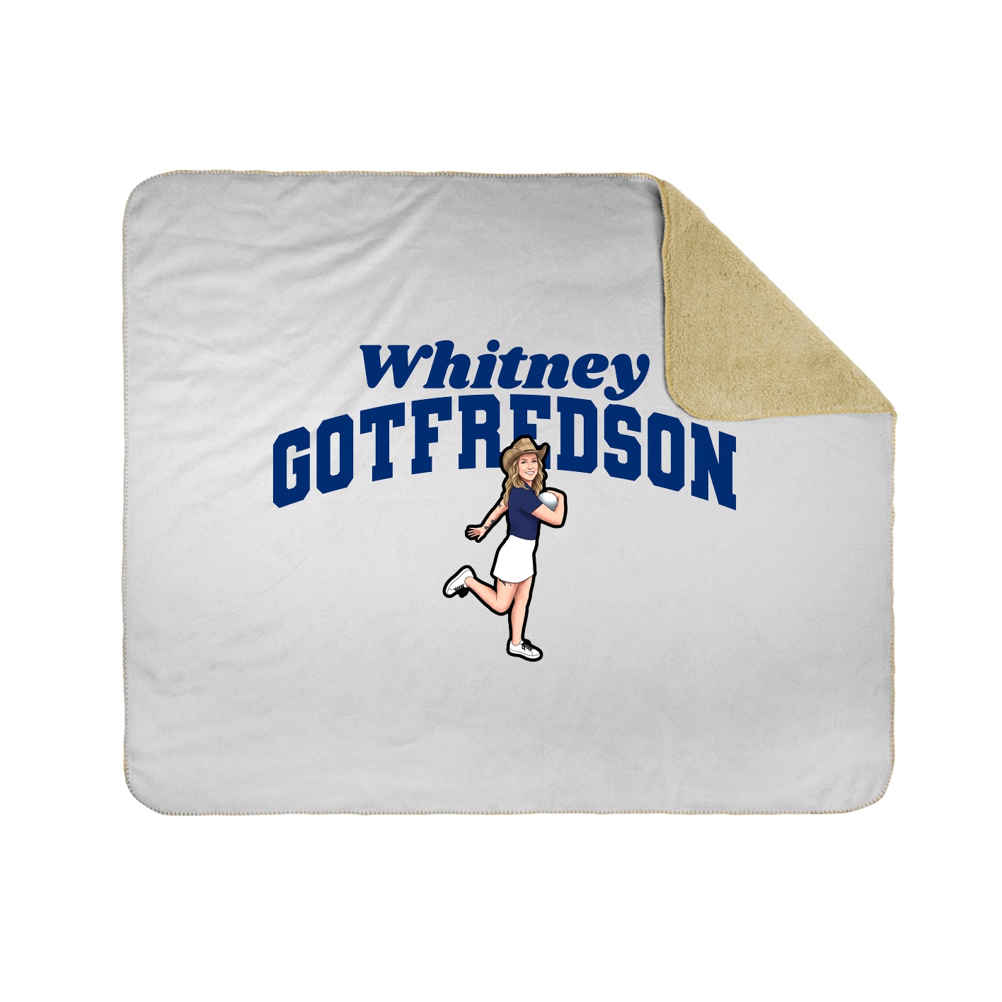 Throw Blanket — Signature Arch in White