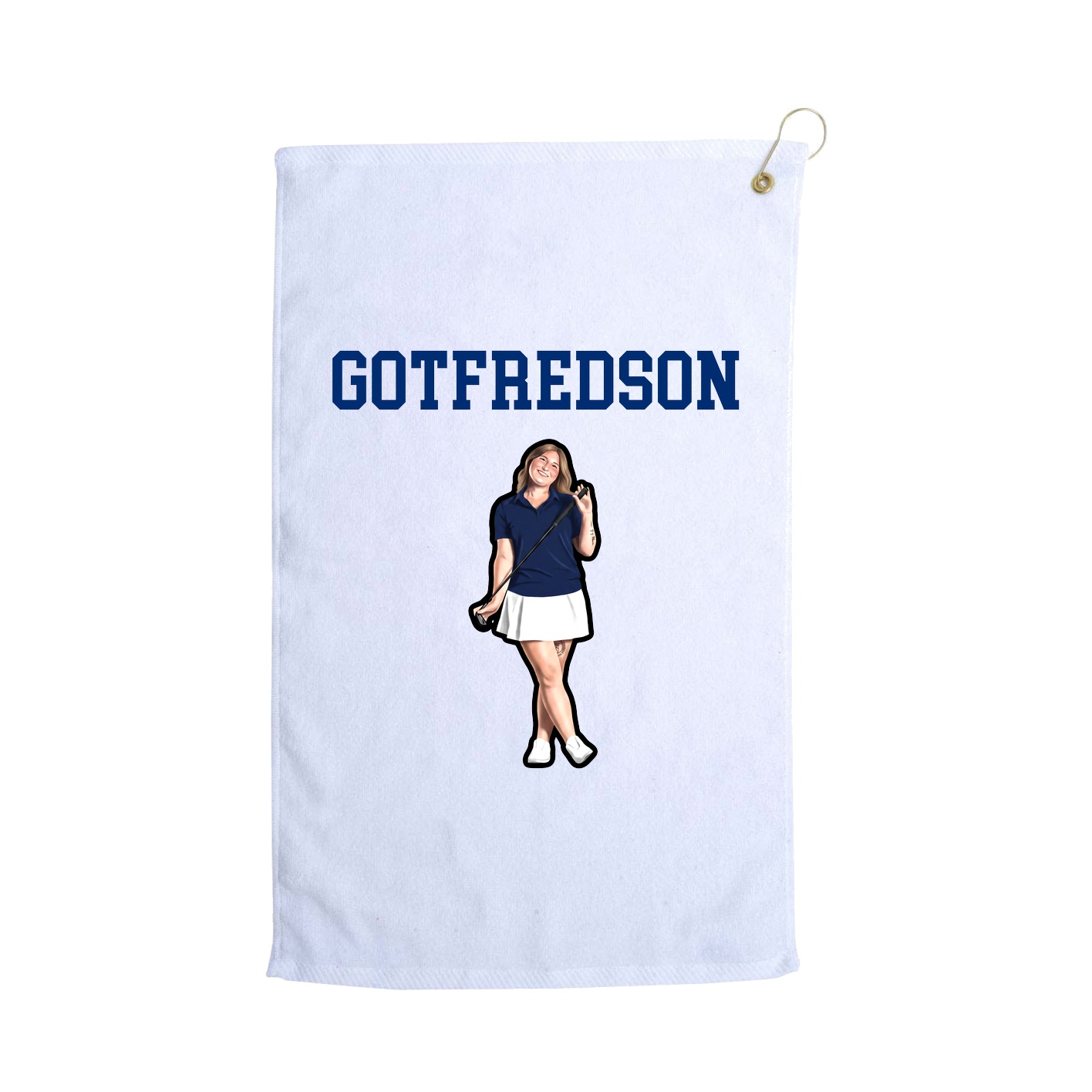 Golf Towel — Shirsey in White