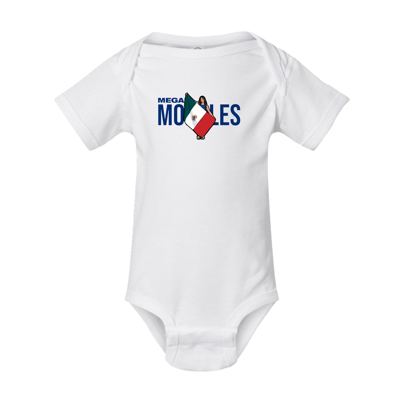 Baby Onesie — Player Name in White