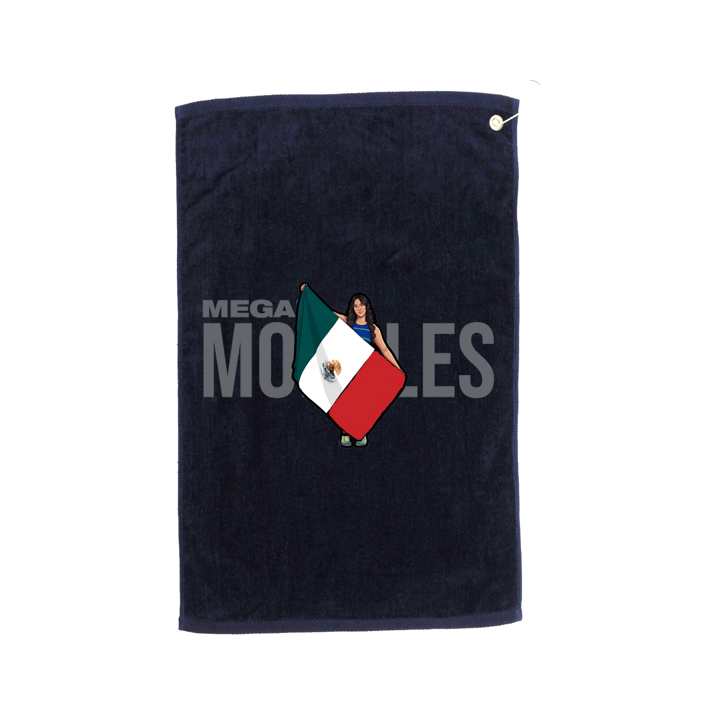 Golf Towel — Player Name in Navy
