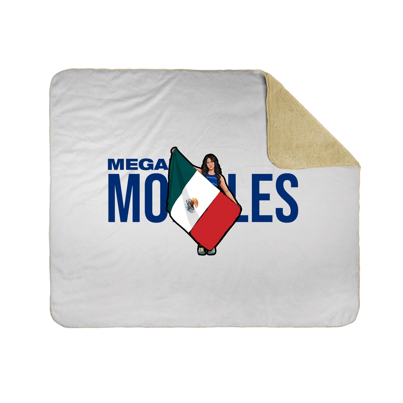Throw Blanket — Player Name in White