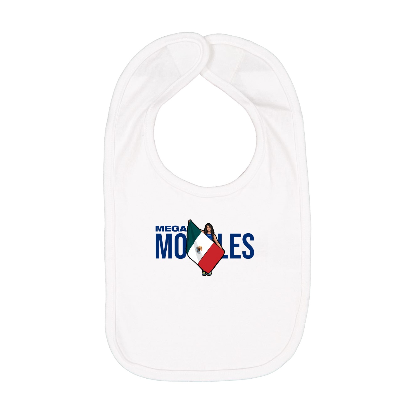 Infant Bib — Player Name in White