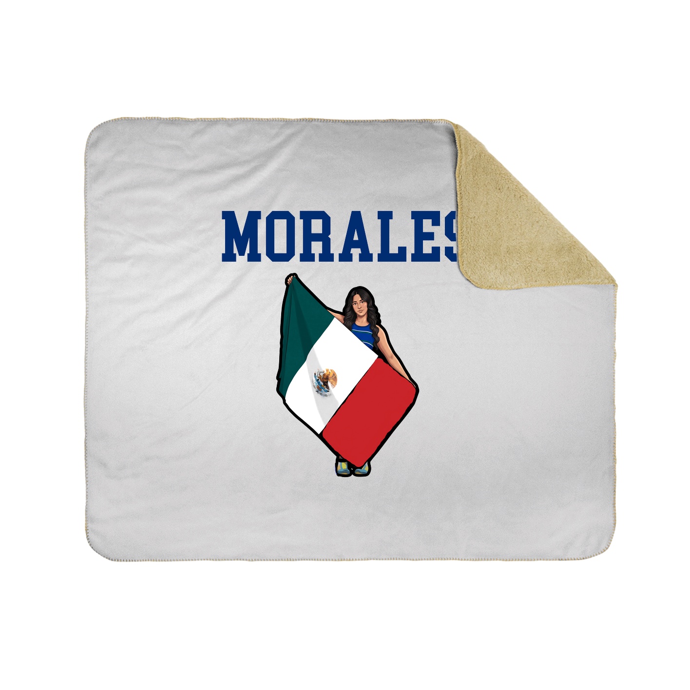 Throw Blanket — Shirsey in White