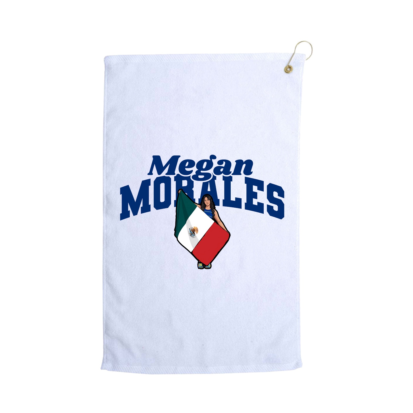Golf Towel — Signature Arch in White