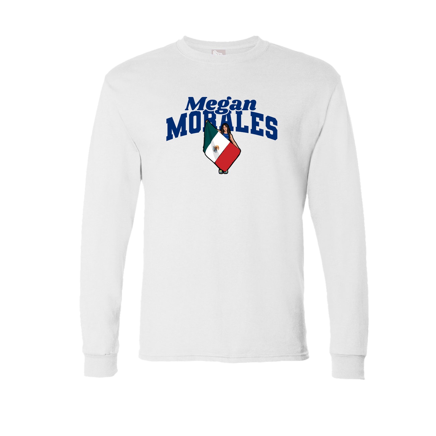 Long Sleeve Tee — Signature Arch in White