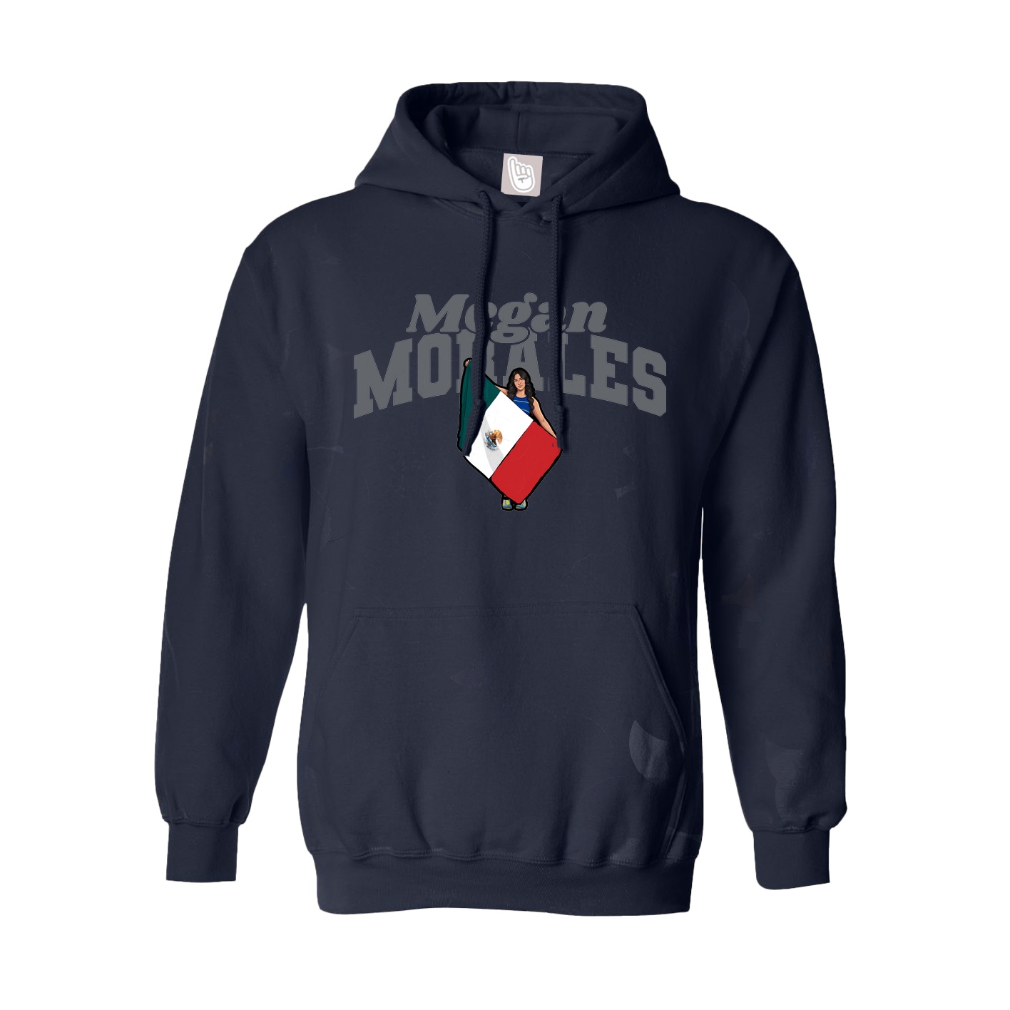 Youth Hoodie — Signature Arch in Navy