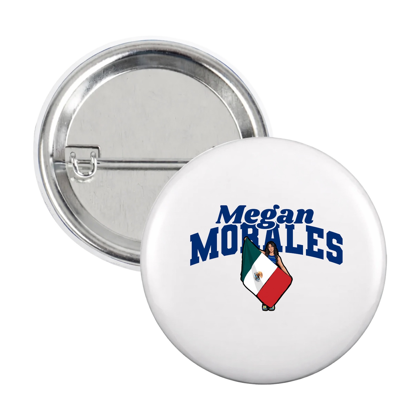 Game Day Button — Signature Arch in White