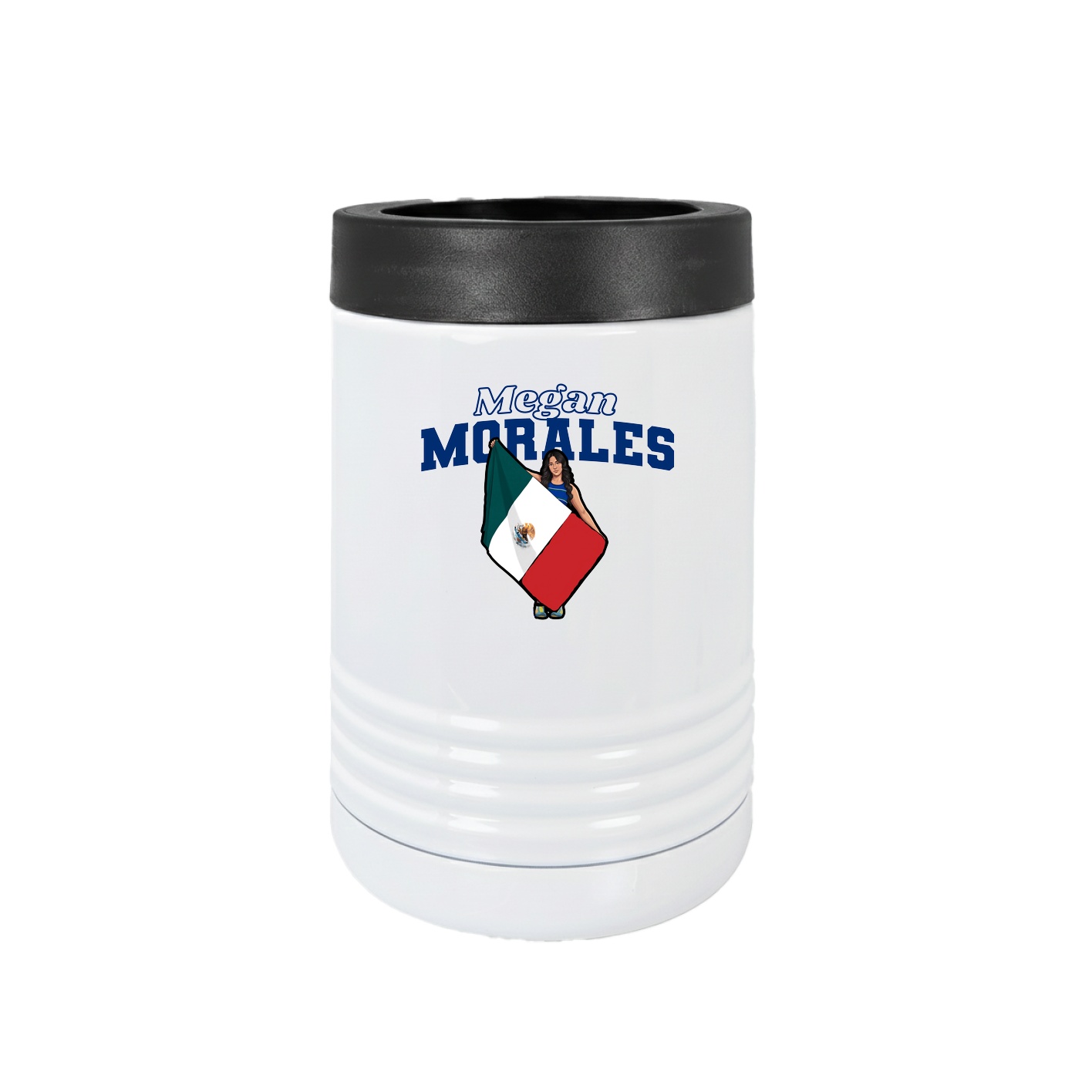 Beverage Holder — Name Arch in White