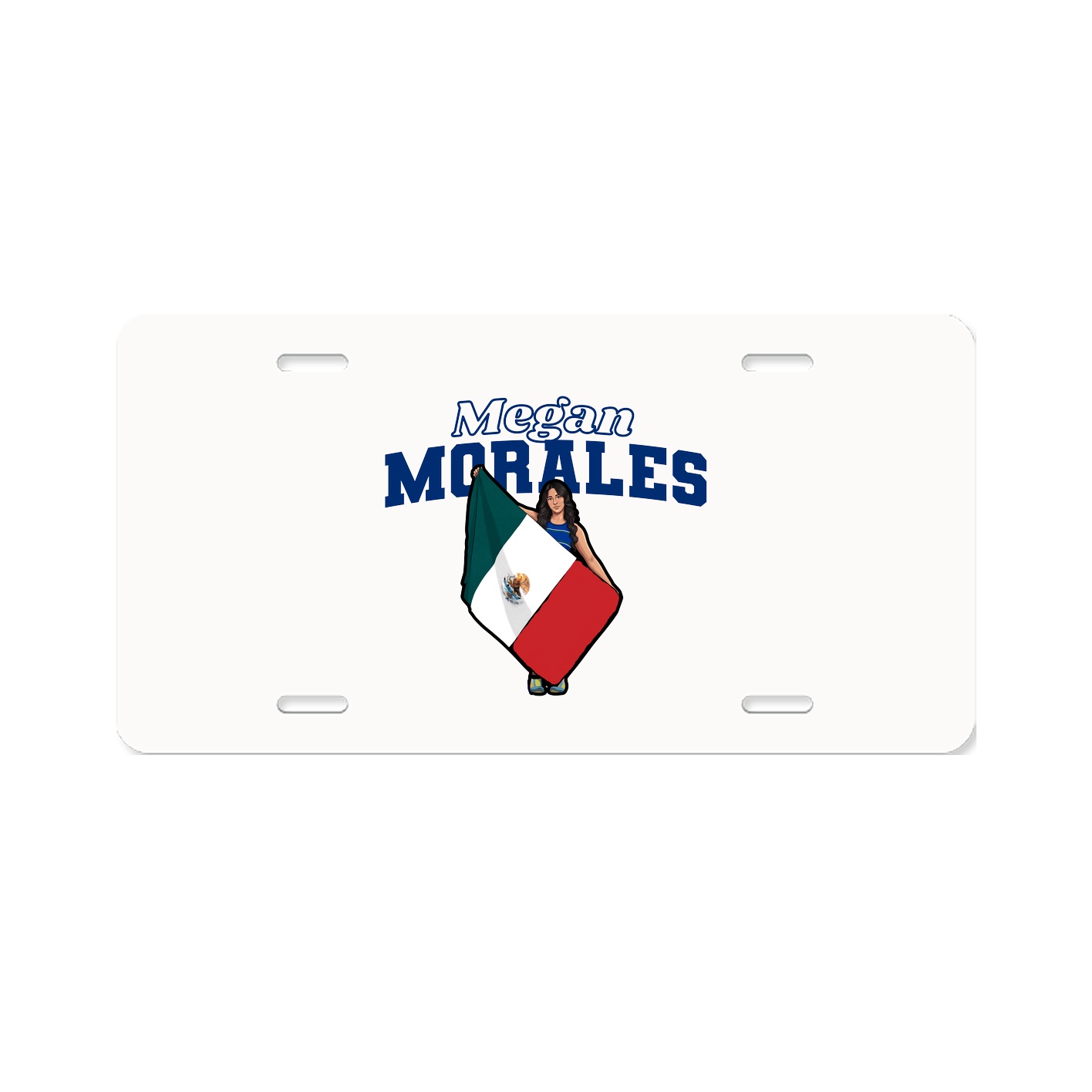 License Plate — Name Arch in Classic