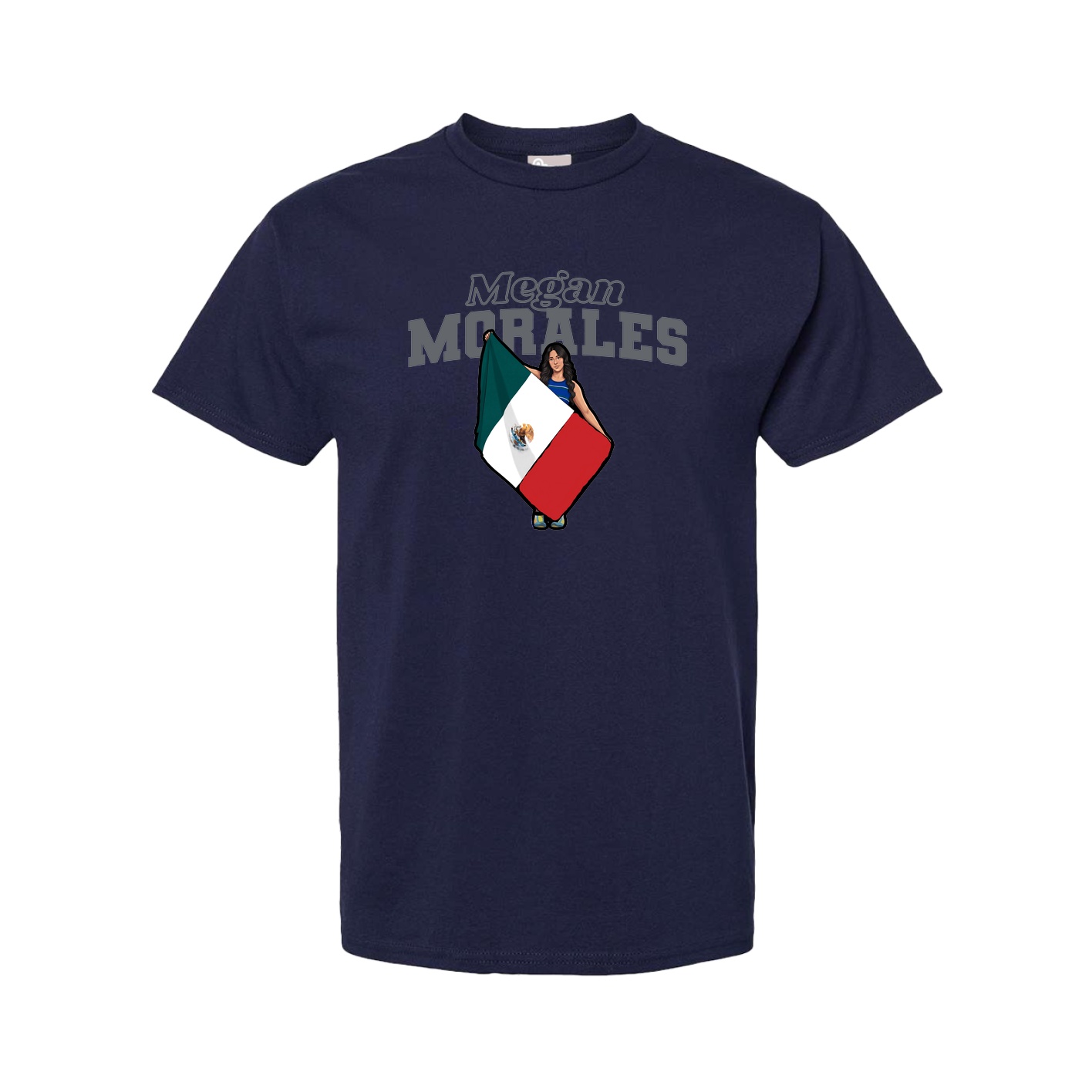Youth Tee — Name Arch in Navy