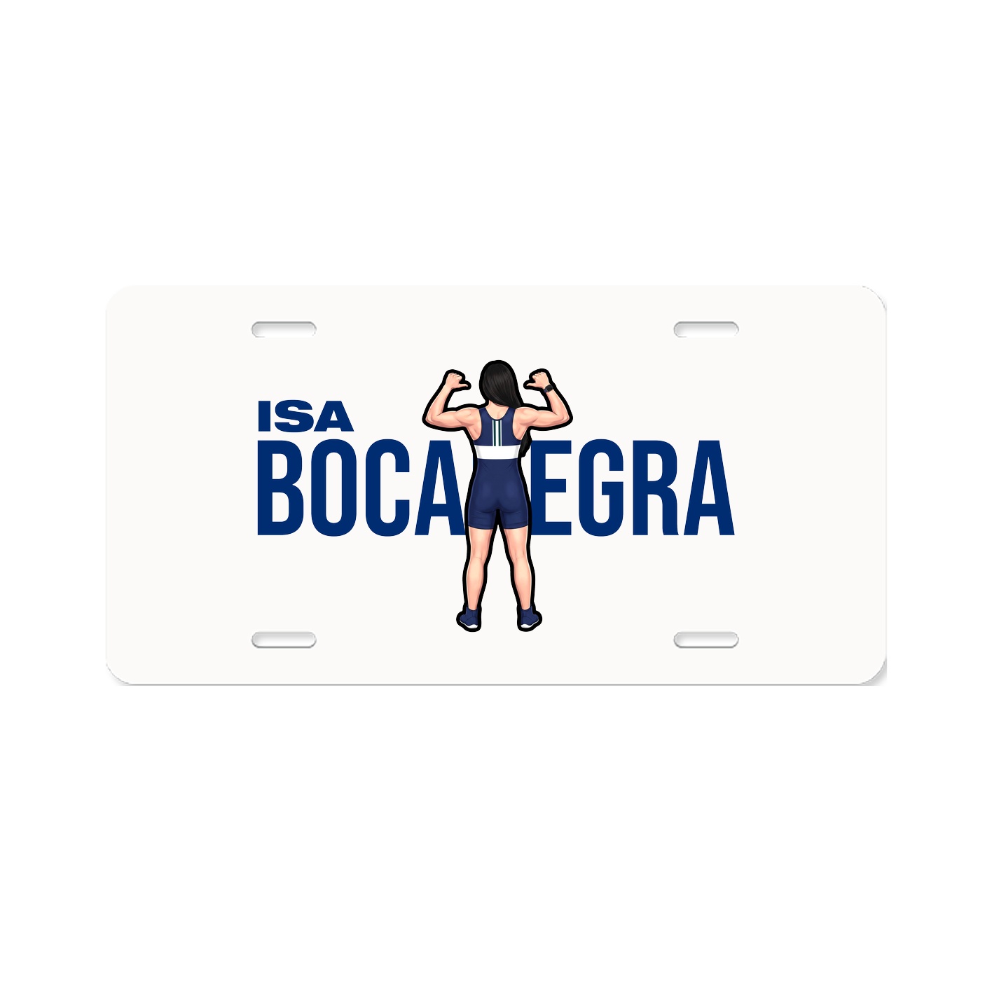 License Plate — Player Name in Classic