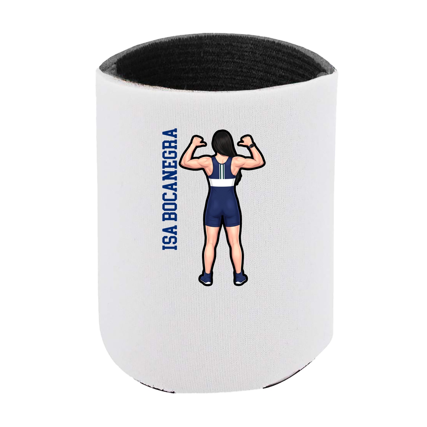 Can Holder — Name Vertical in White