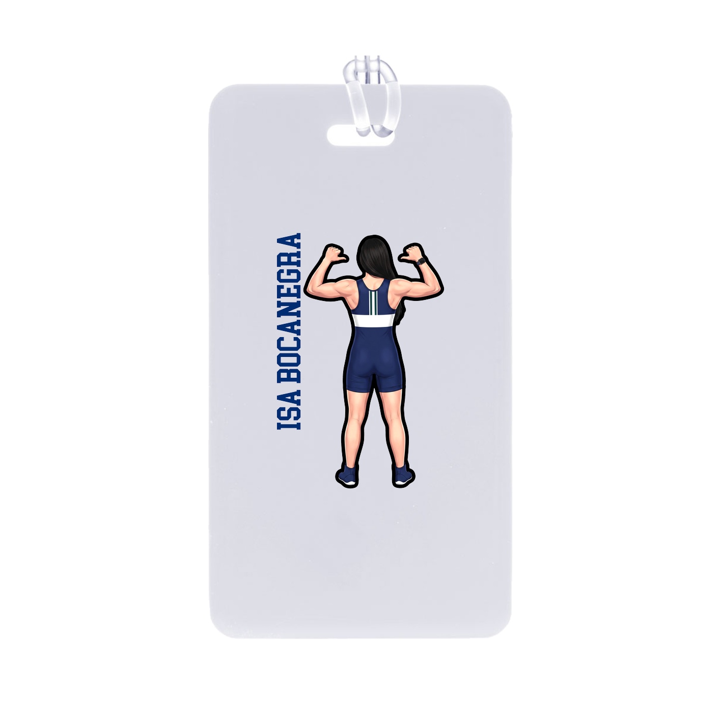 Bag Tag — Name Vertical in Classic