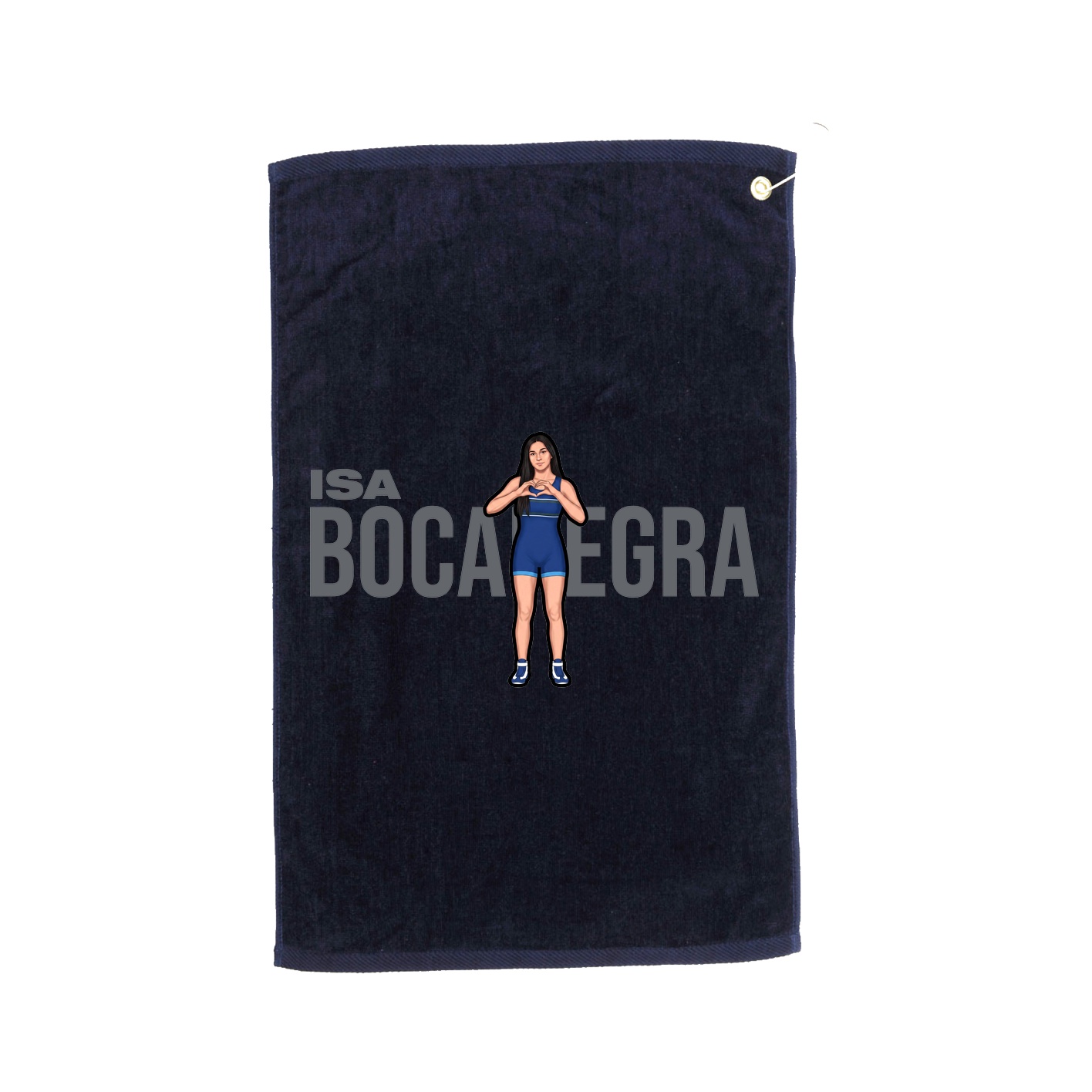 Golf Towel — Player Name in Navy