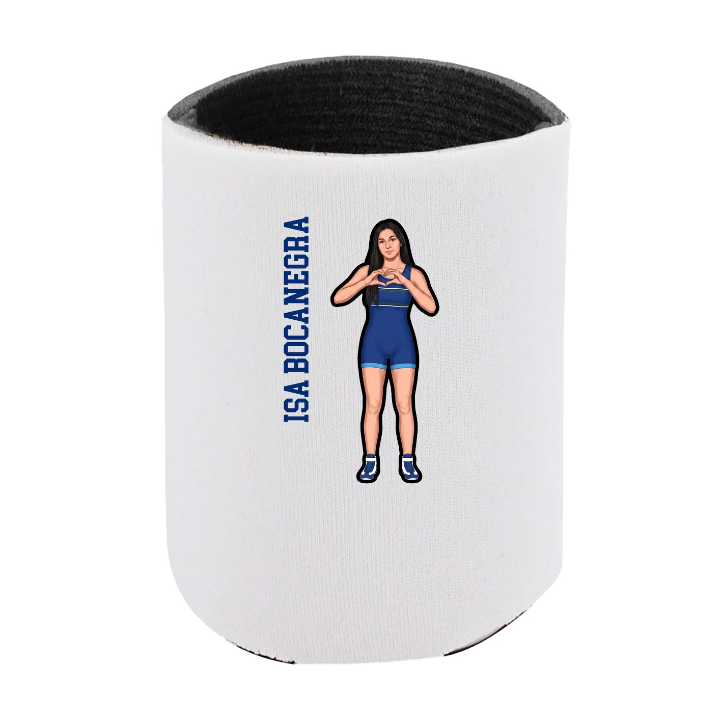 Can Holder — Name Vertical in White