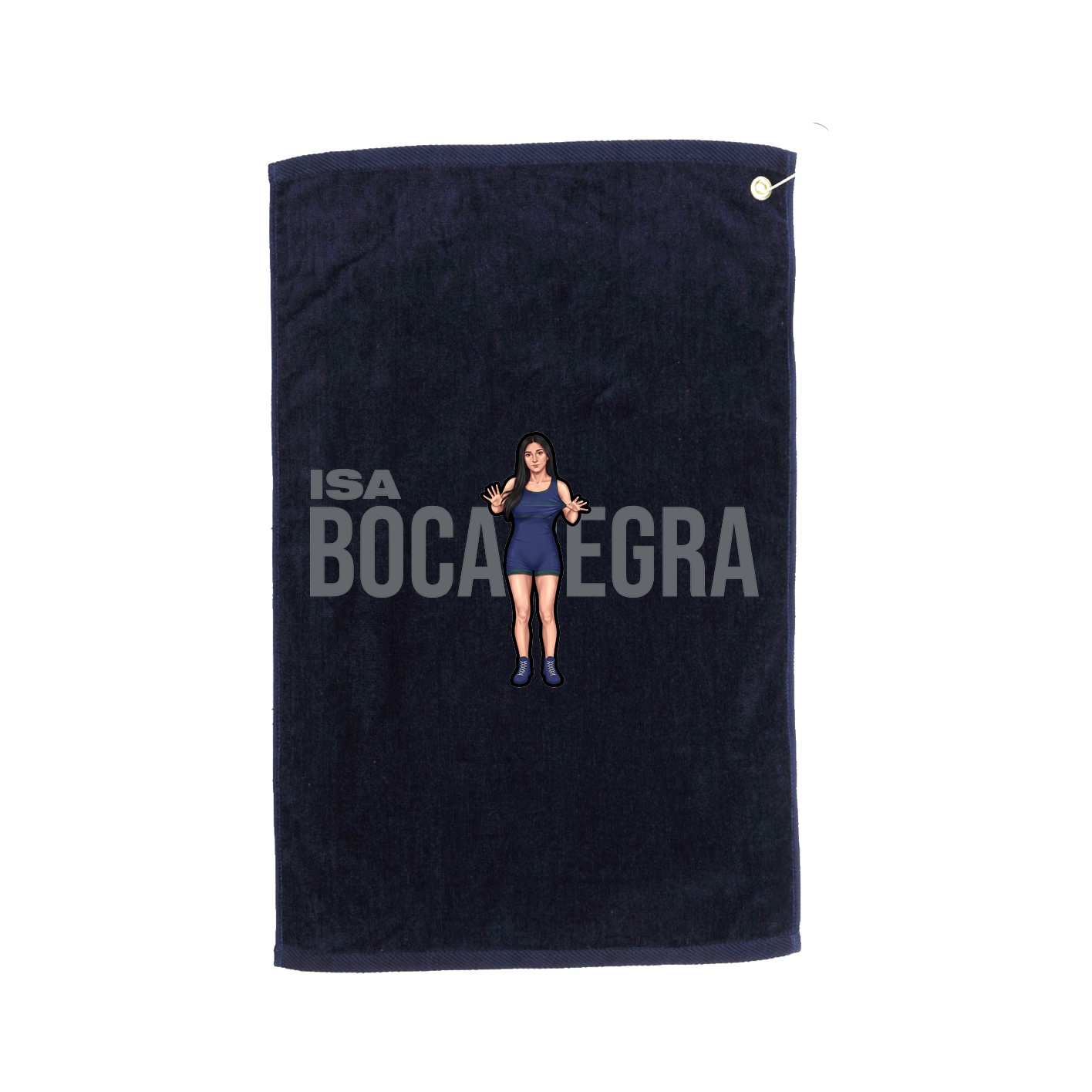 Golf Towel — Player Name in Navy