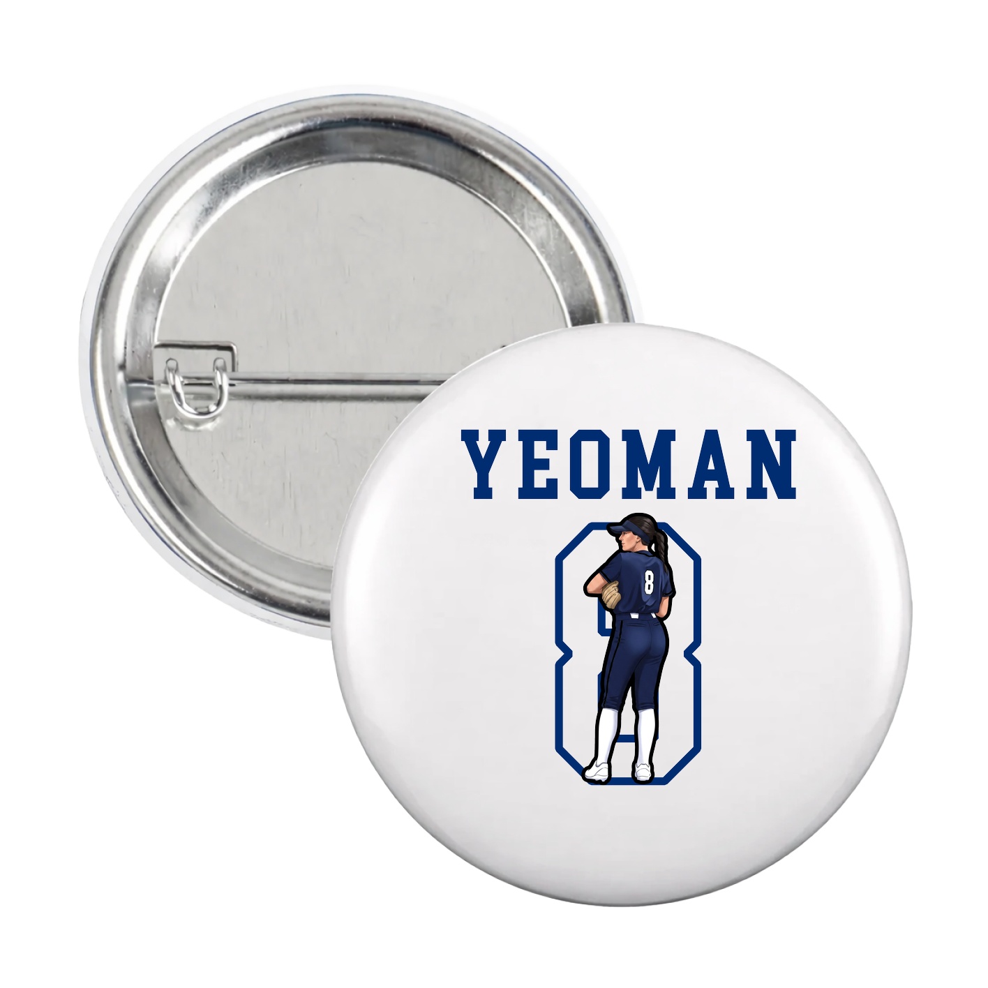 Game Day Button — Shirsey in White