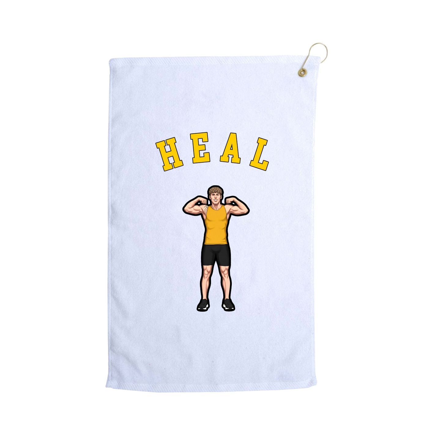 Golf Towel — Shirsey Arch in White