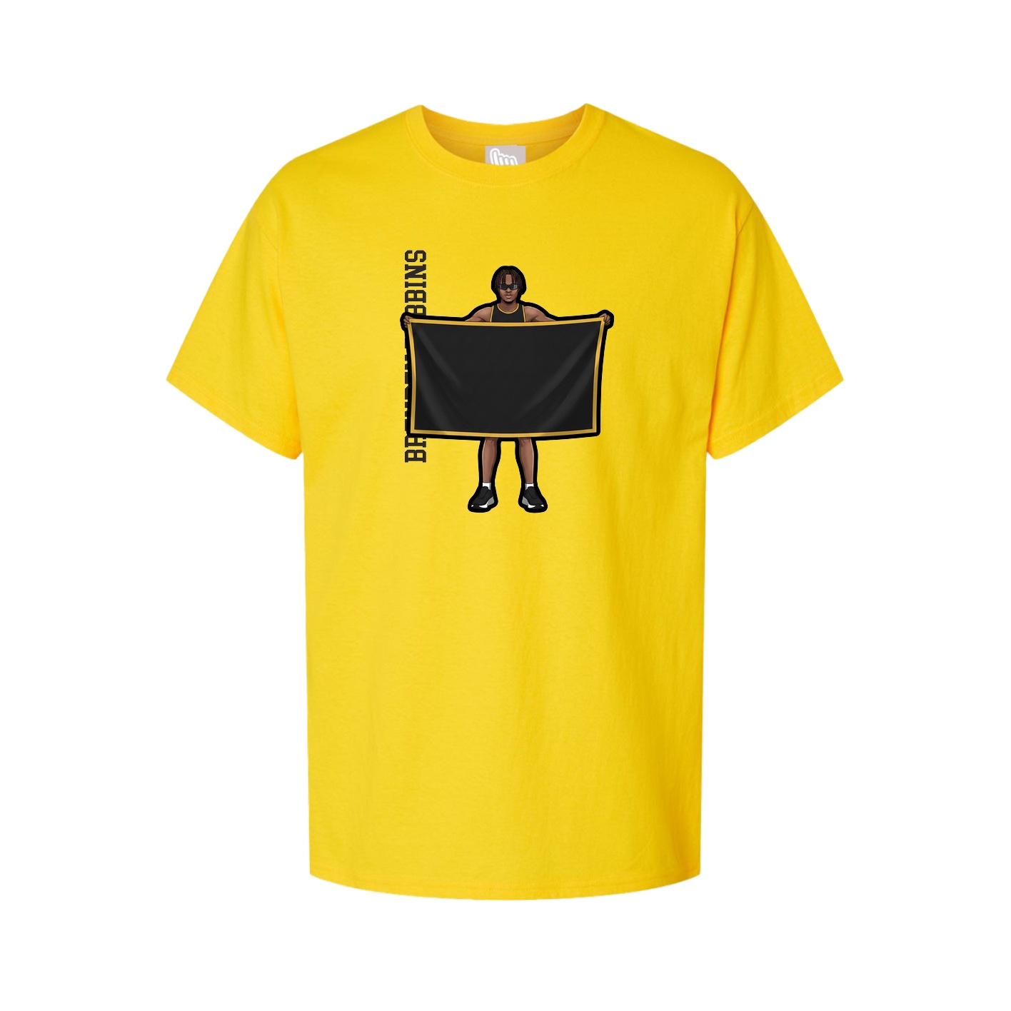 Tee — Name Vertical in Gold