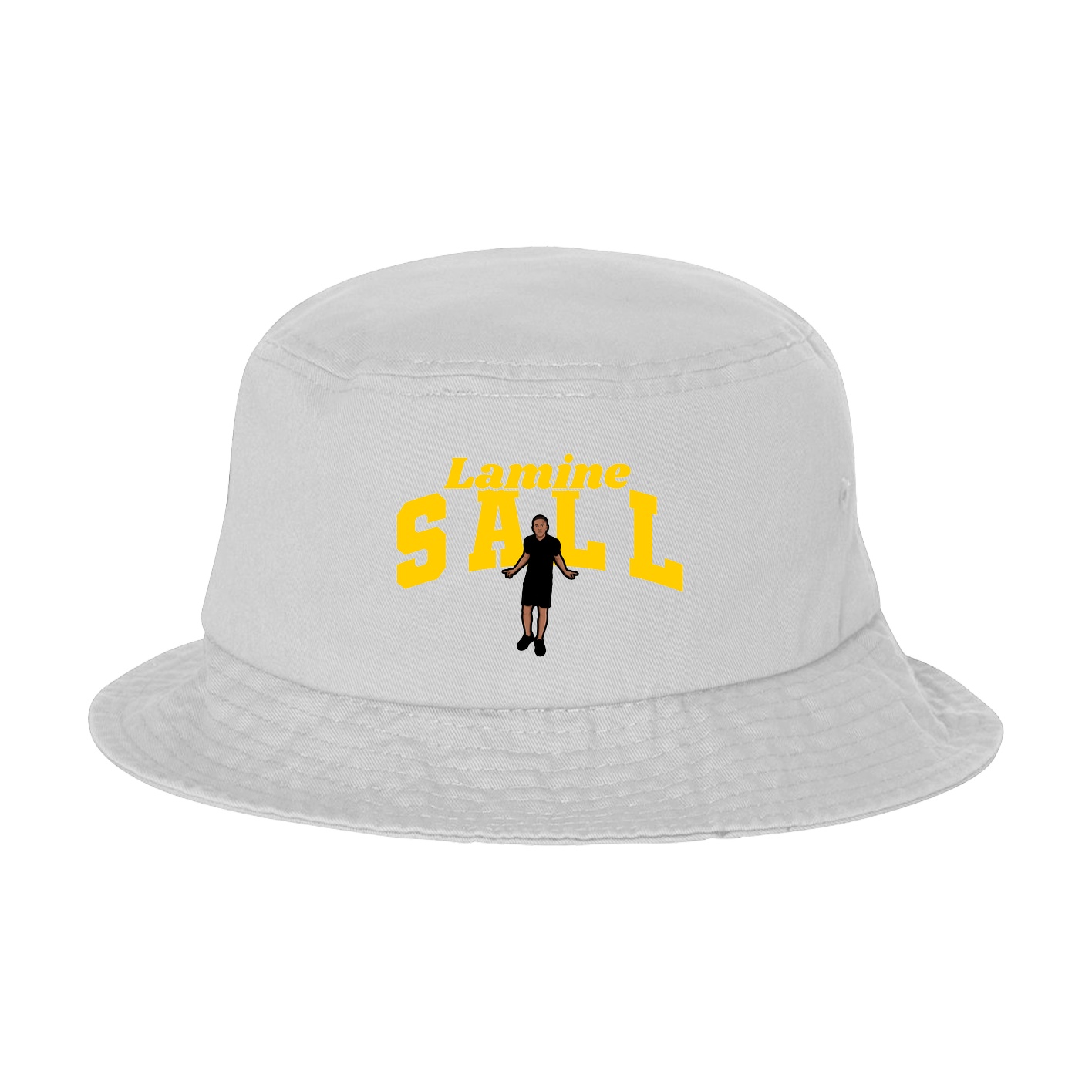 Bucket Cap — Signature Arch in White