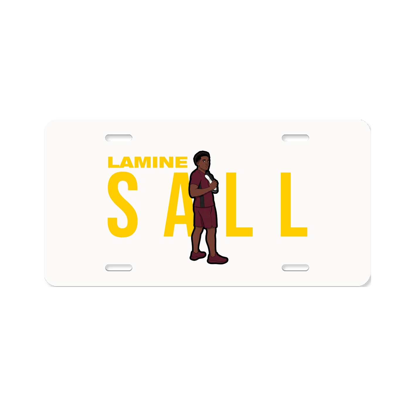 License Plate — Player Name in Classic