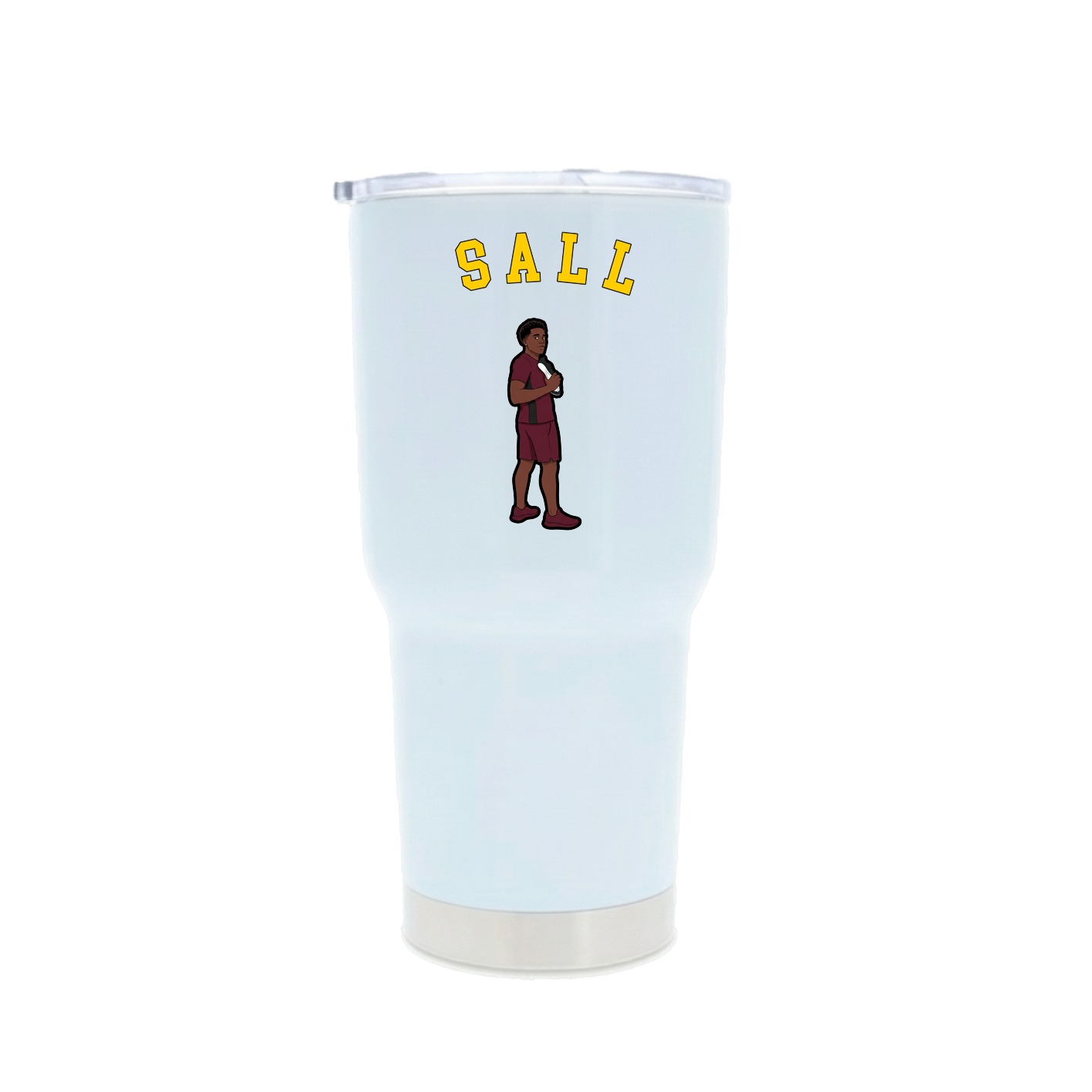30oz Stainless Steel Tumbler — Shirsey Arch in White