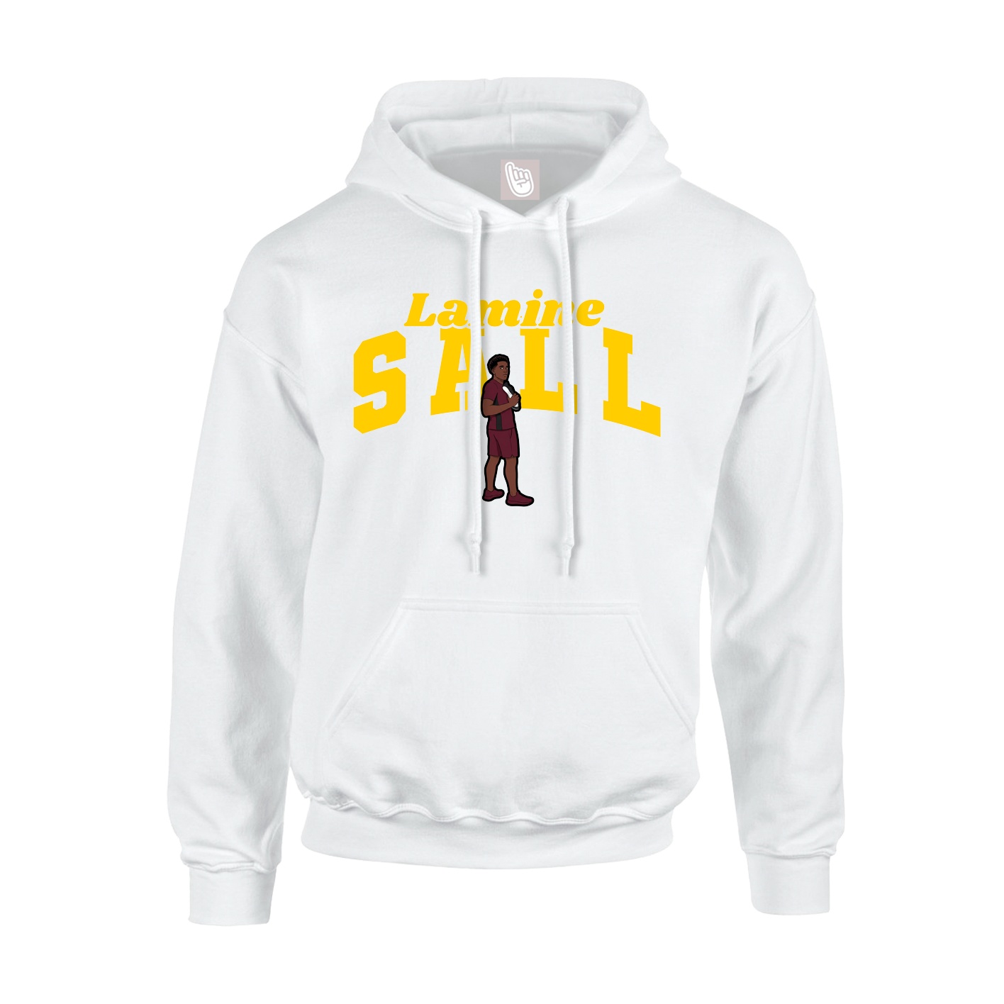Hoodie — Signature Arch in White