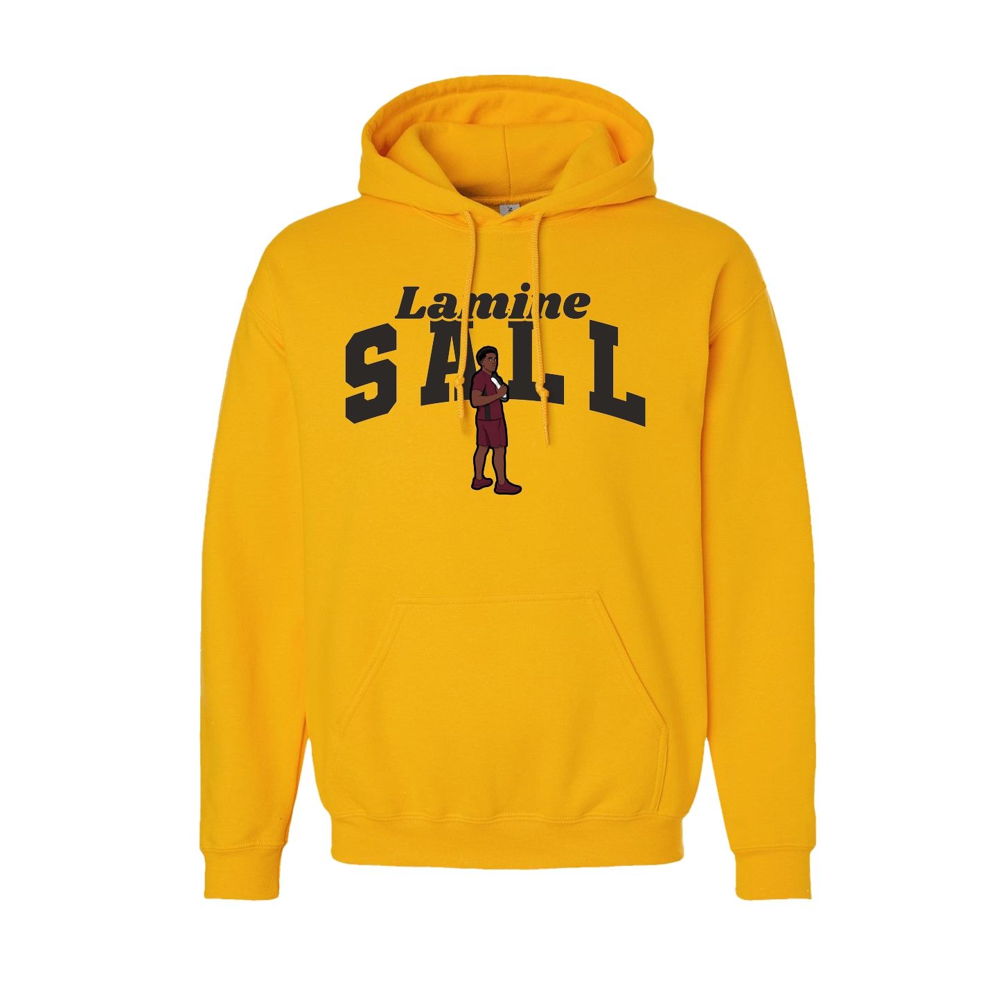 Youth Hoodie — Signature Arch in Gold