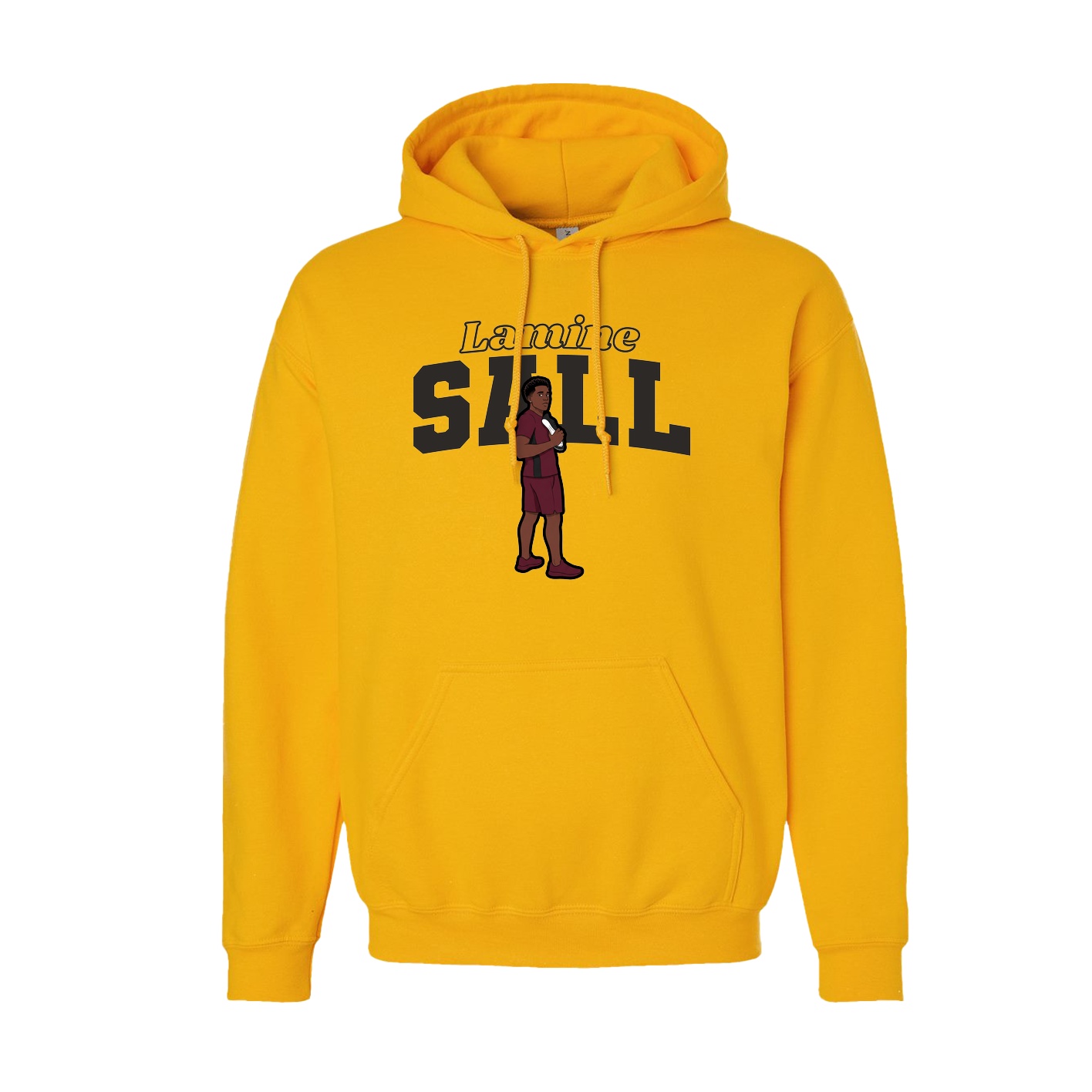 Hoodie — Name Arch in Gold
