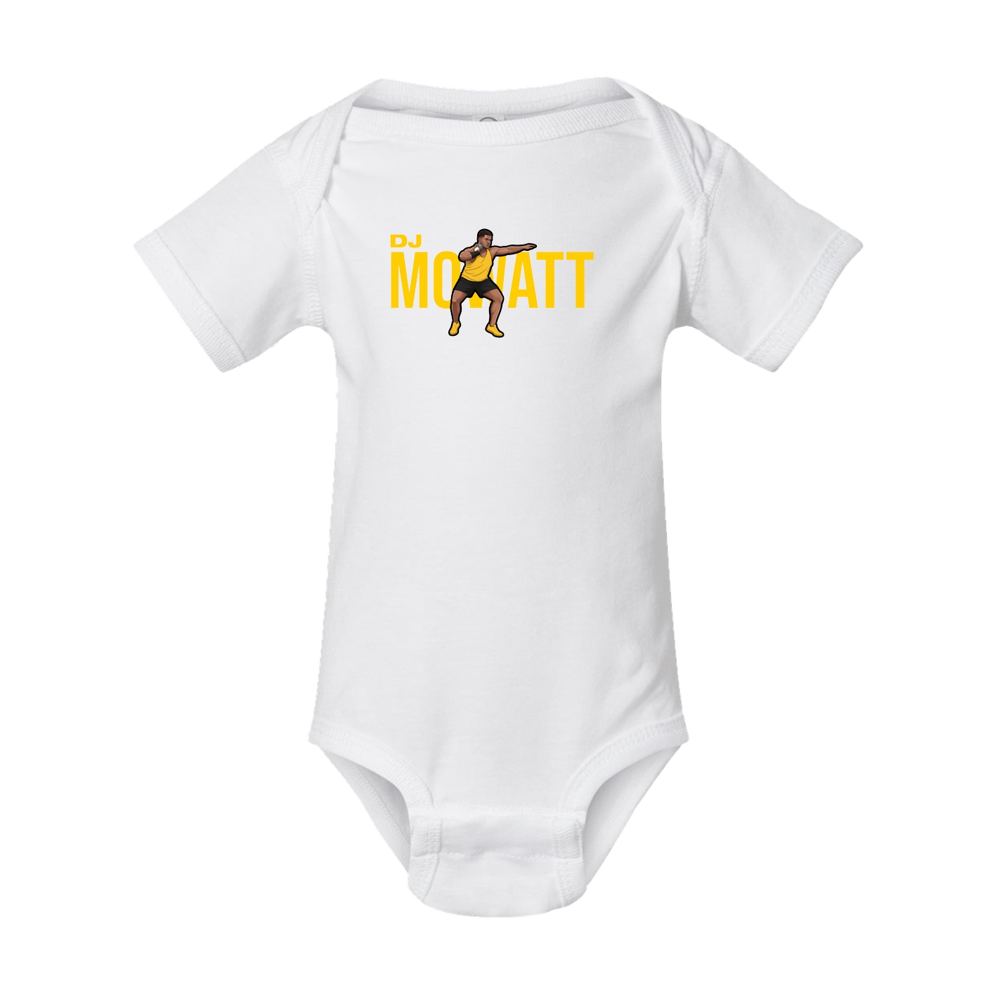 Baby Onesie — Player Name in White
