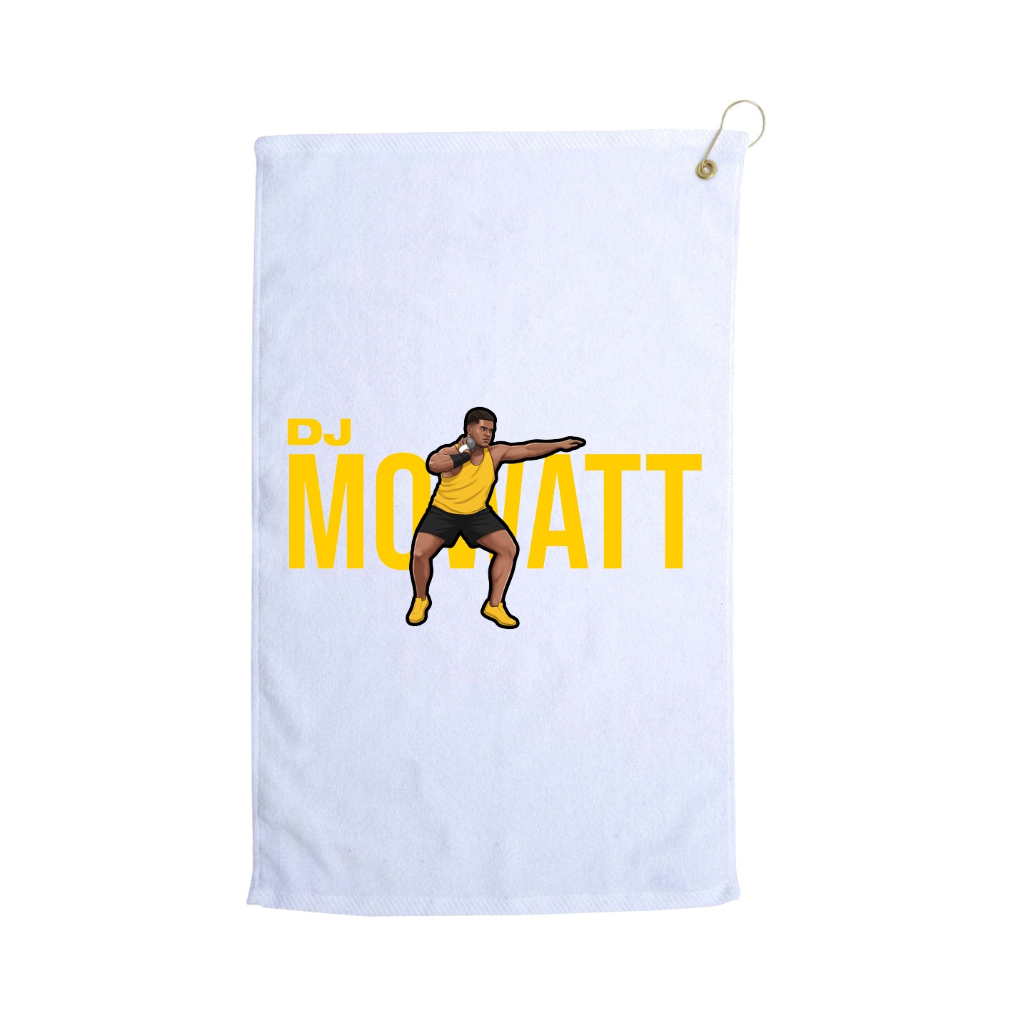 Golf Towel — Player Name in White