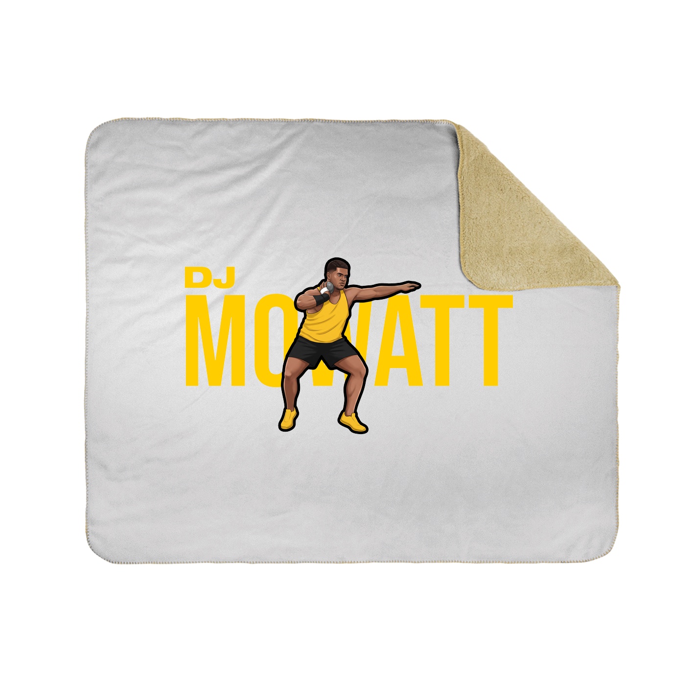 Throw Blanket — Player Name in White