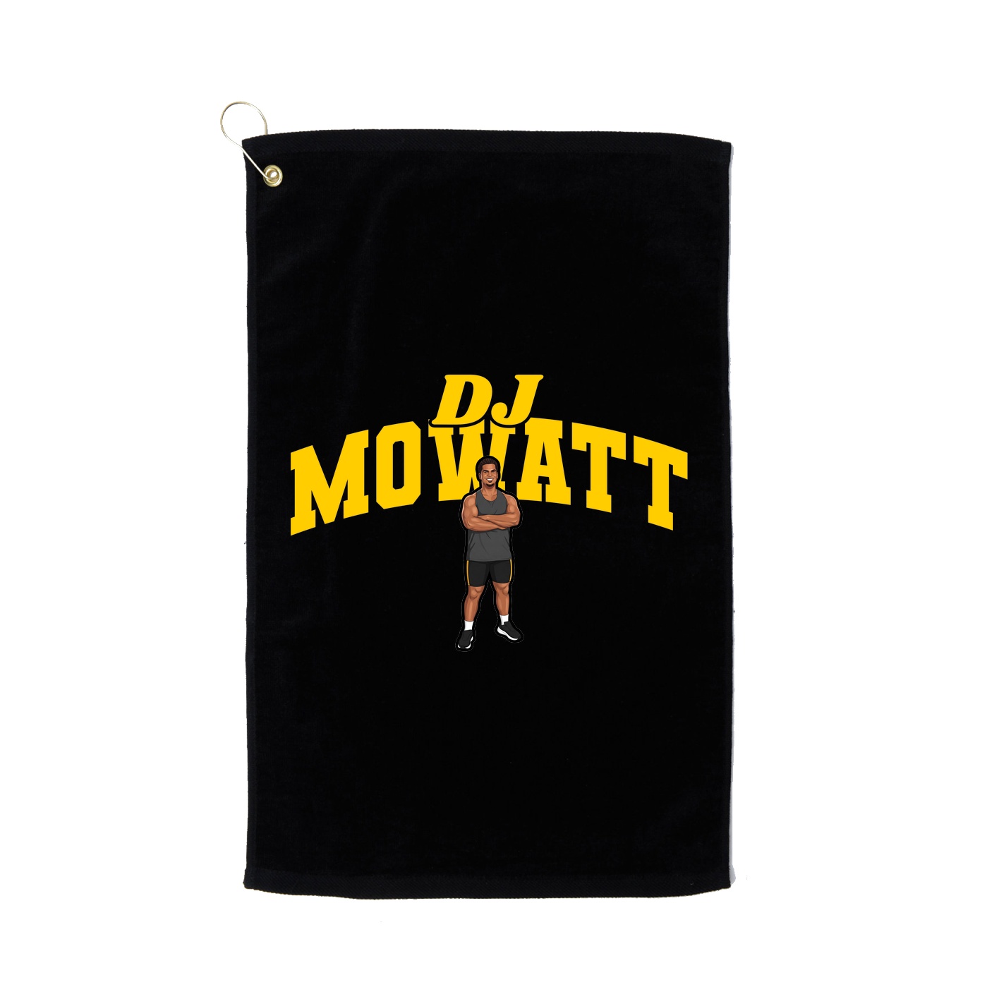 Golf Towel — Signature Arch in Black