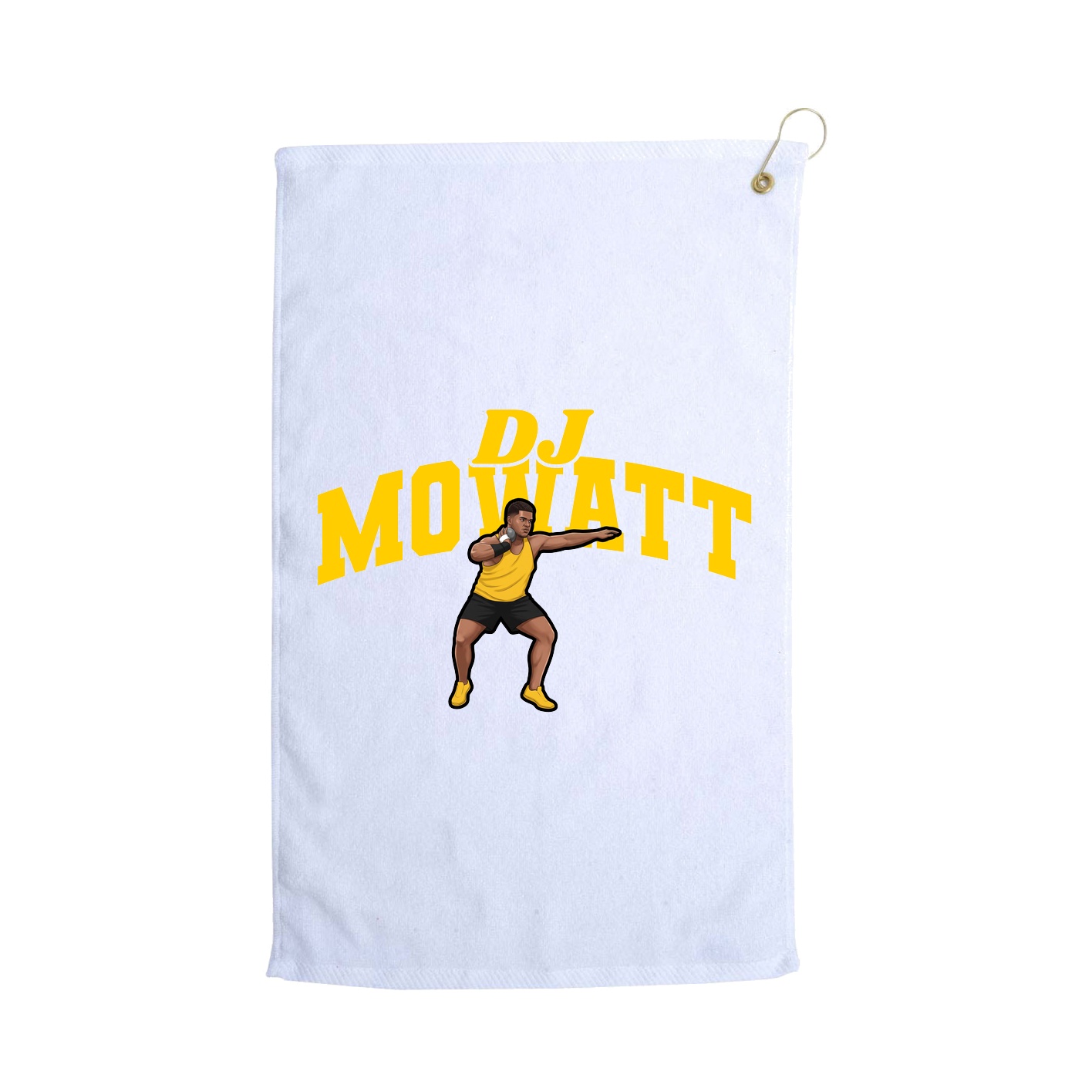 Golf Towel — Signature Arch in White