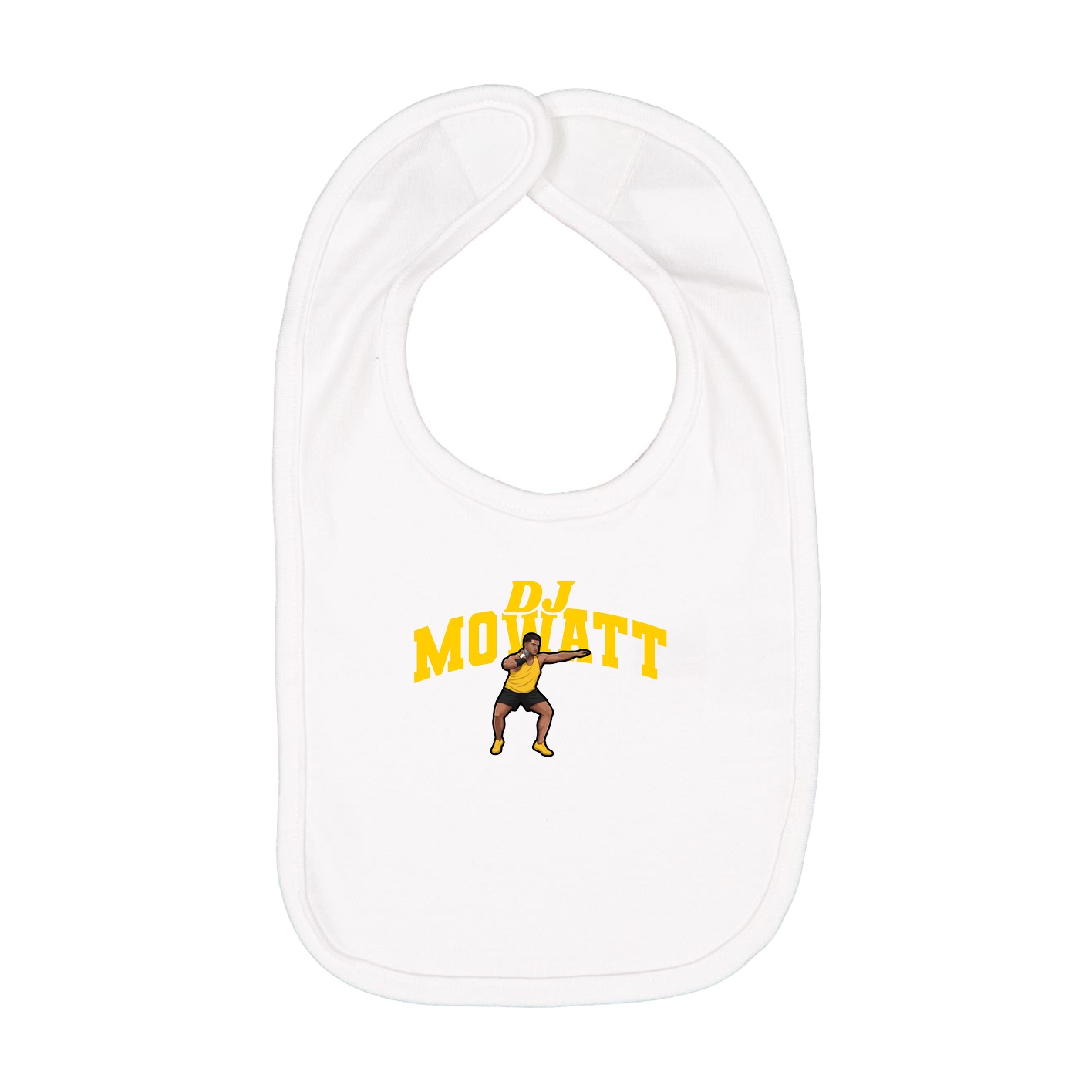 Infant Bib — Signature Arch in White