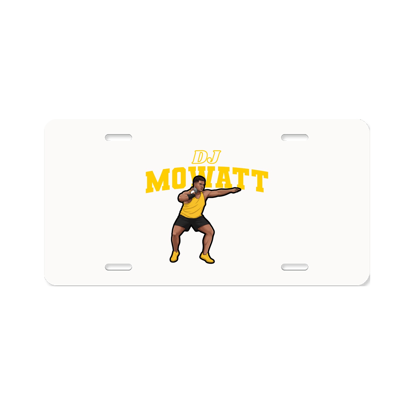 License Plate — Name Arch in Classic