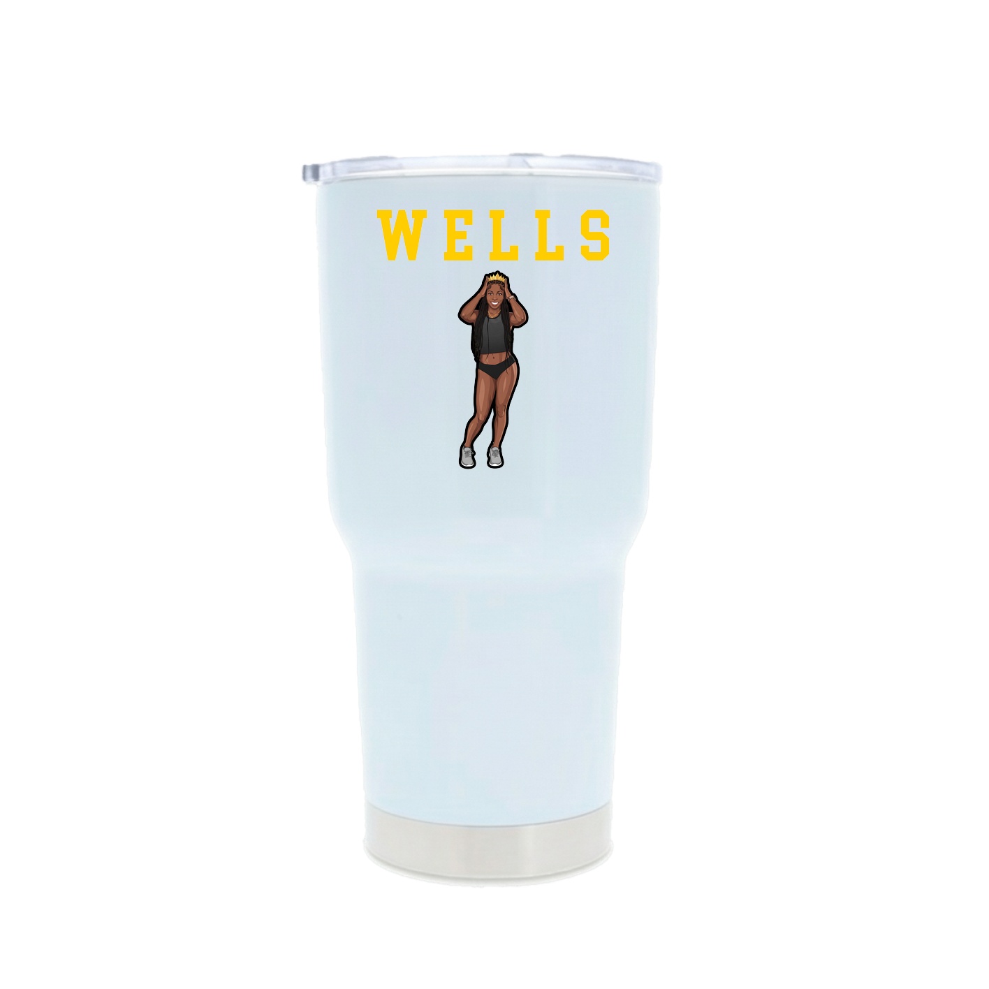 30oz Stainless Steel Tumbler — Shirsey in White
