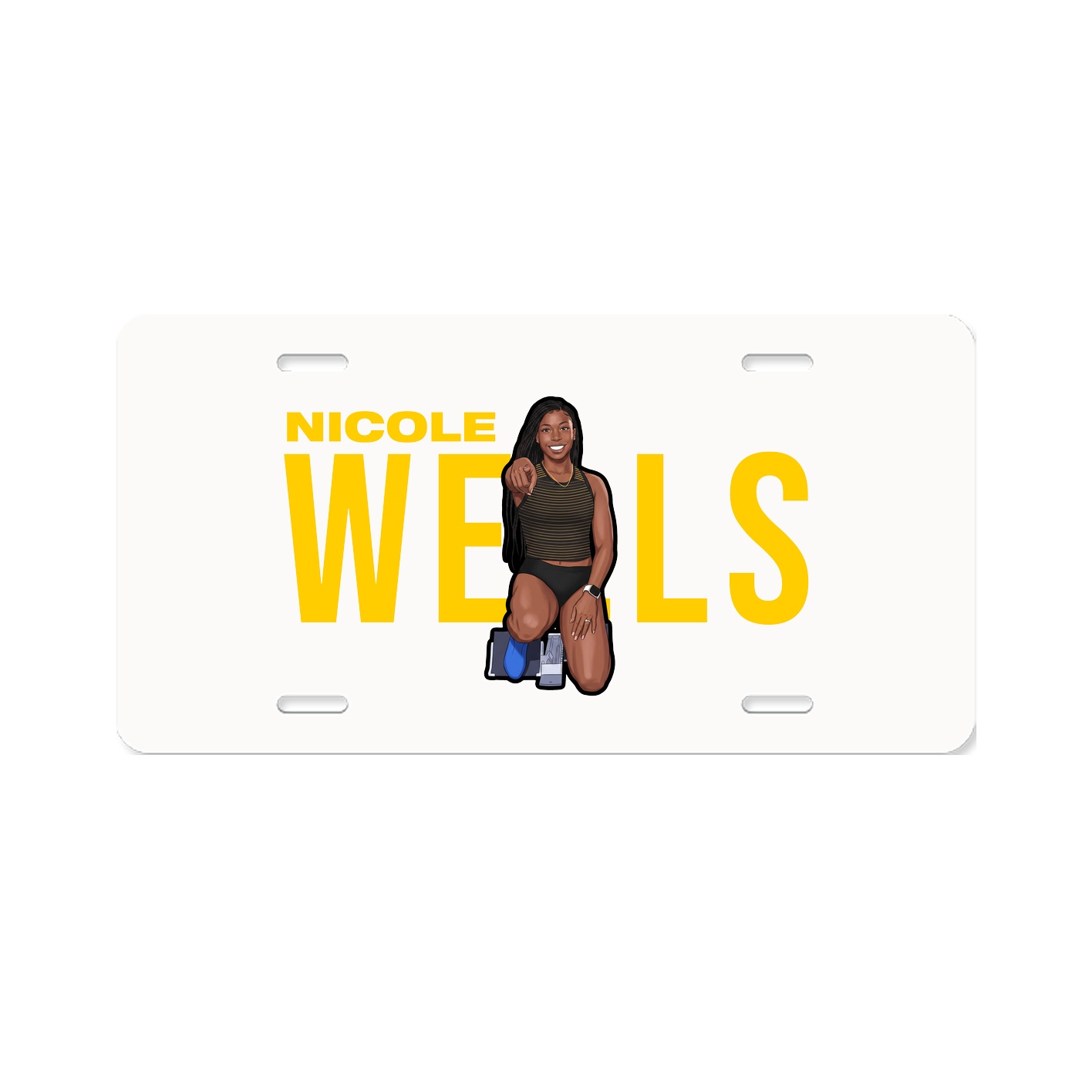 License Plate — Player Name in Classic
