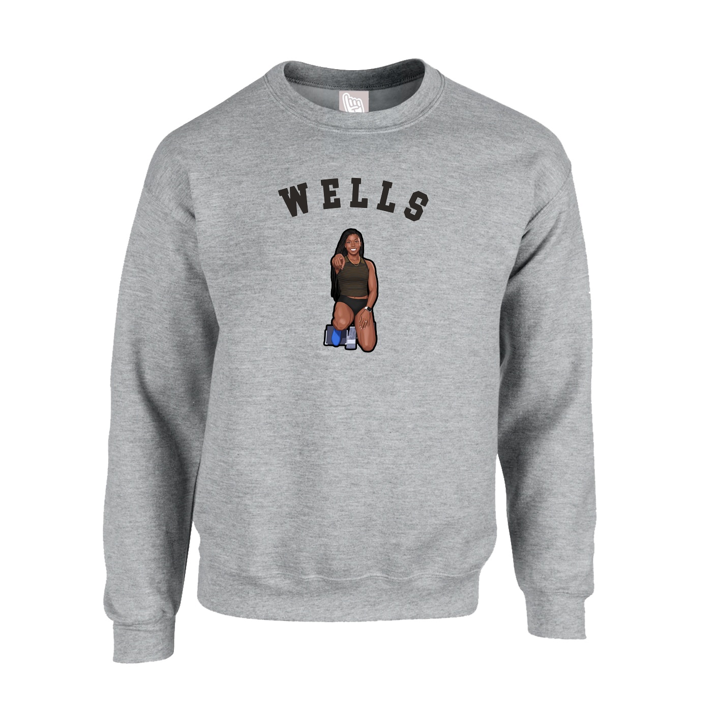 Fleece Crew — Shirsey Arch in Grey