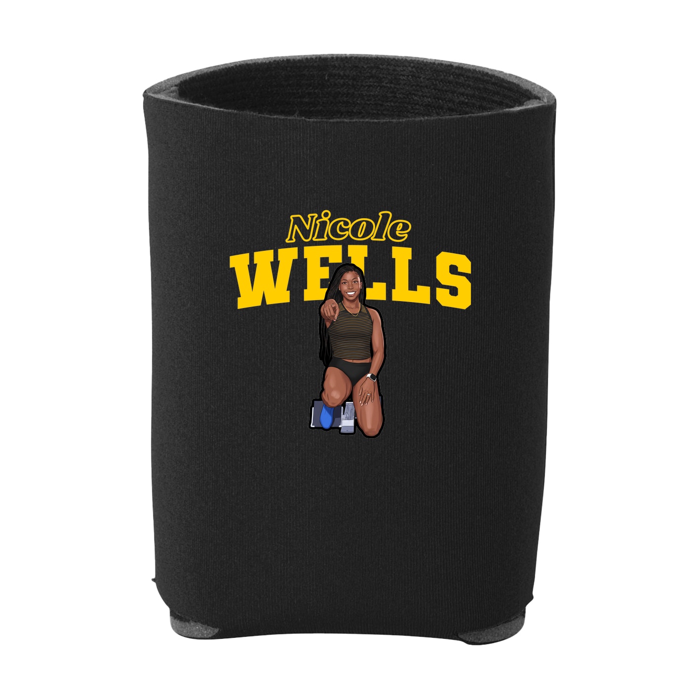 Can Holder — Name Arch in Black