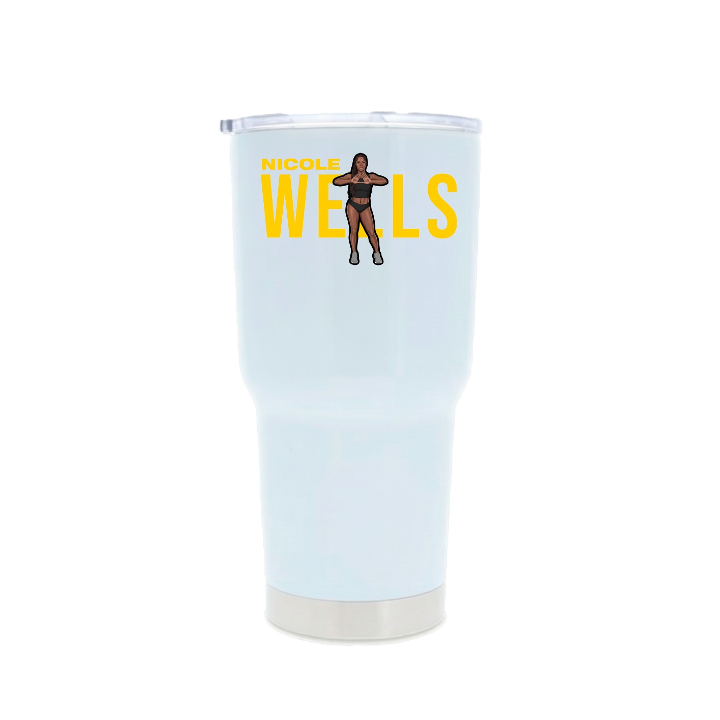 30oz Stainless Steel Tumbler — Player Name in White