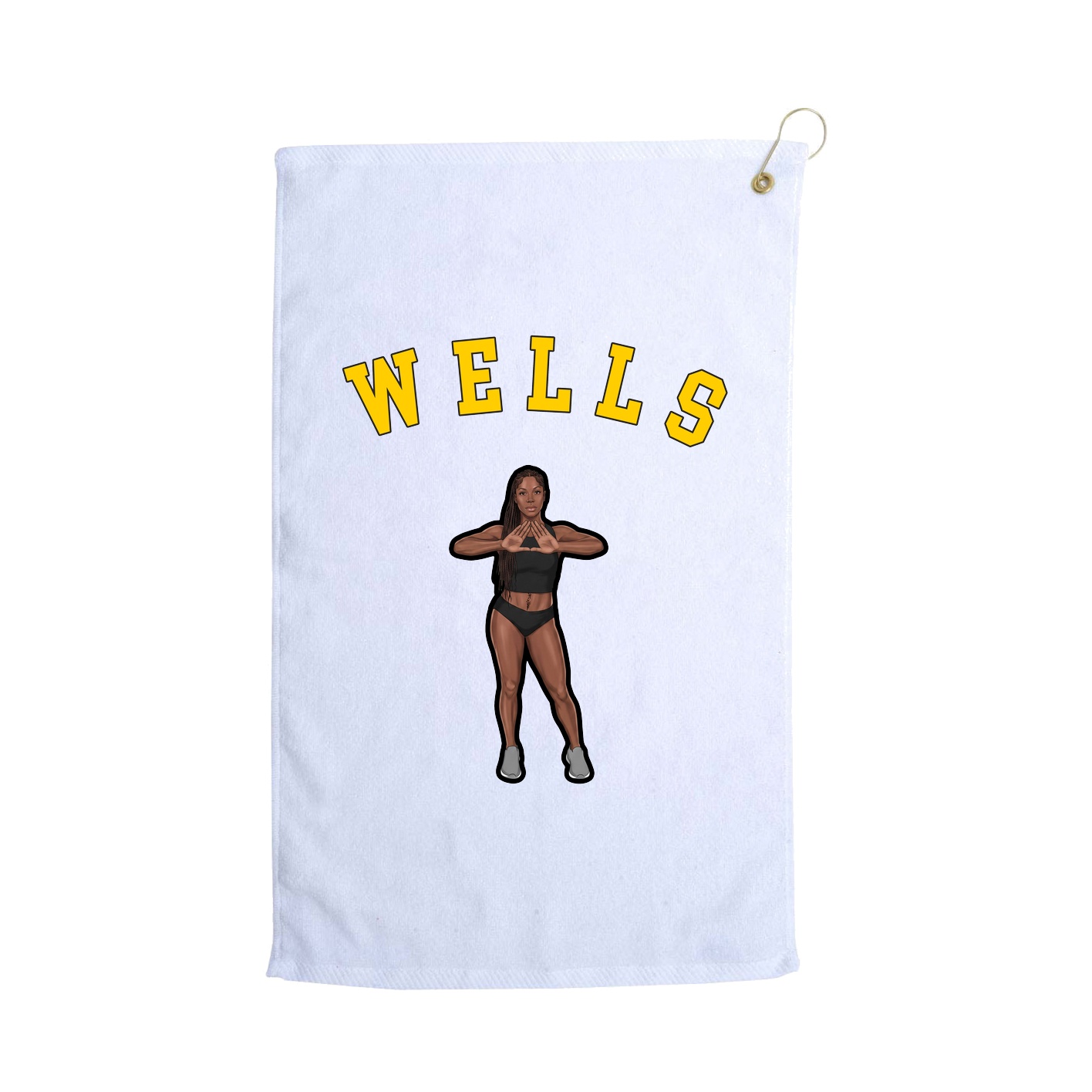 Golf Towel — Shirsey Arch in White
