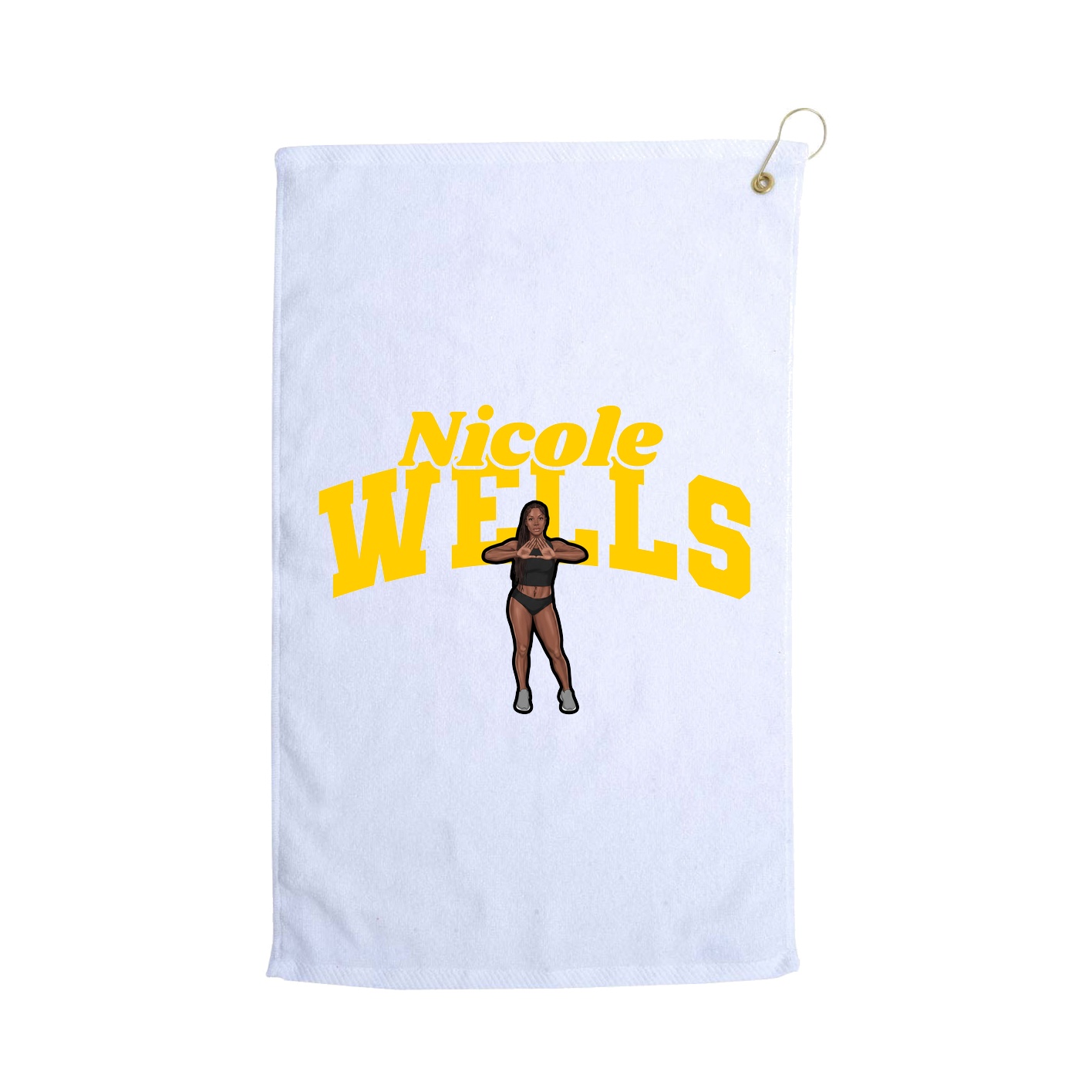 Golf Towel — Signature Arch in White
